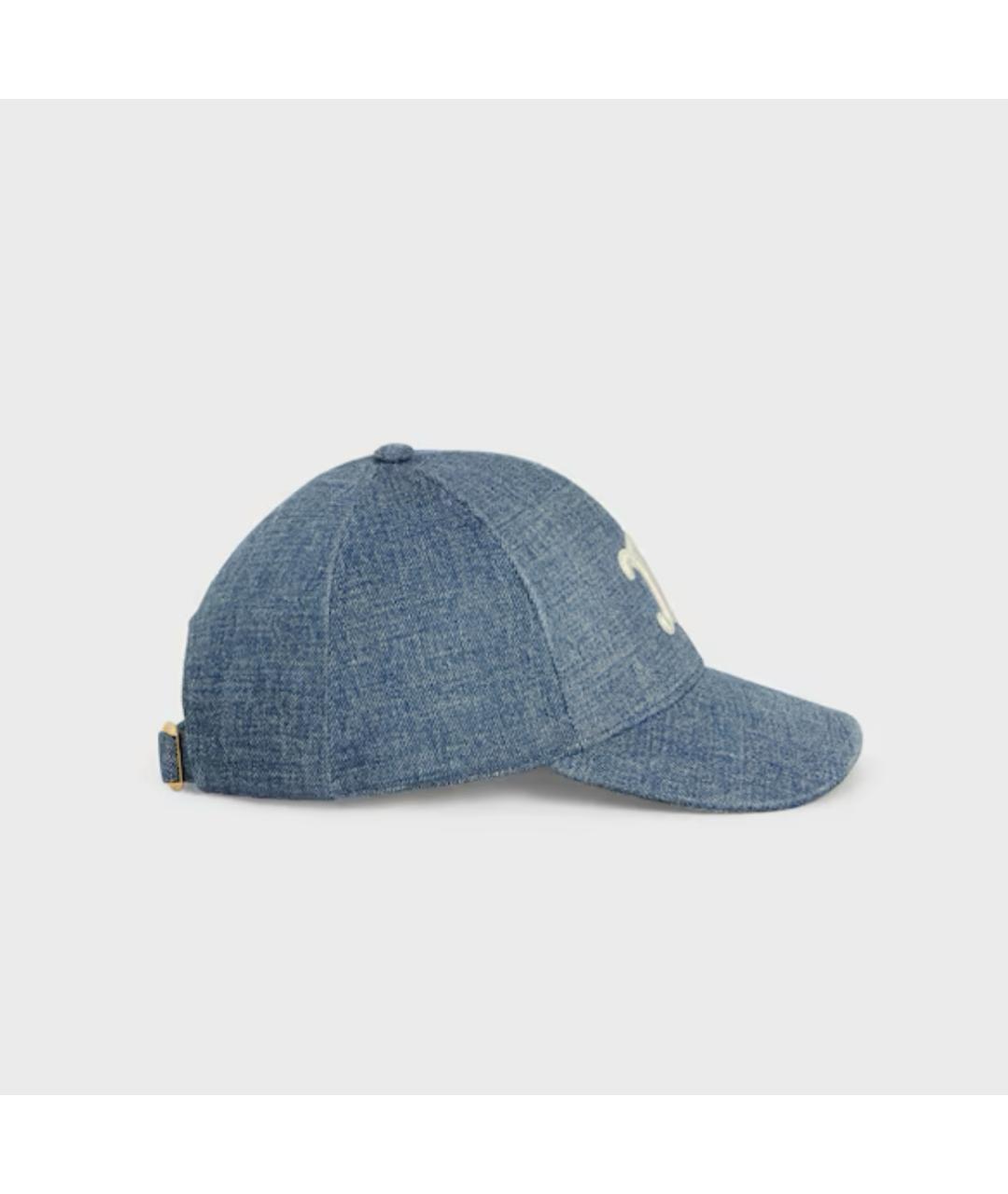 CELINE Синяя хлопковая кепка, фото 3