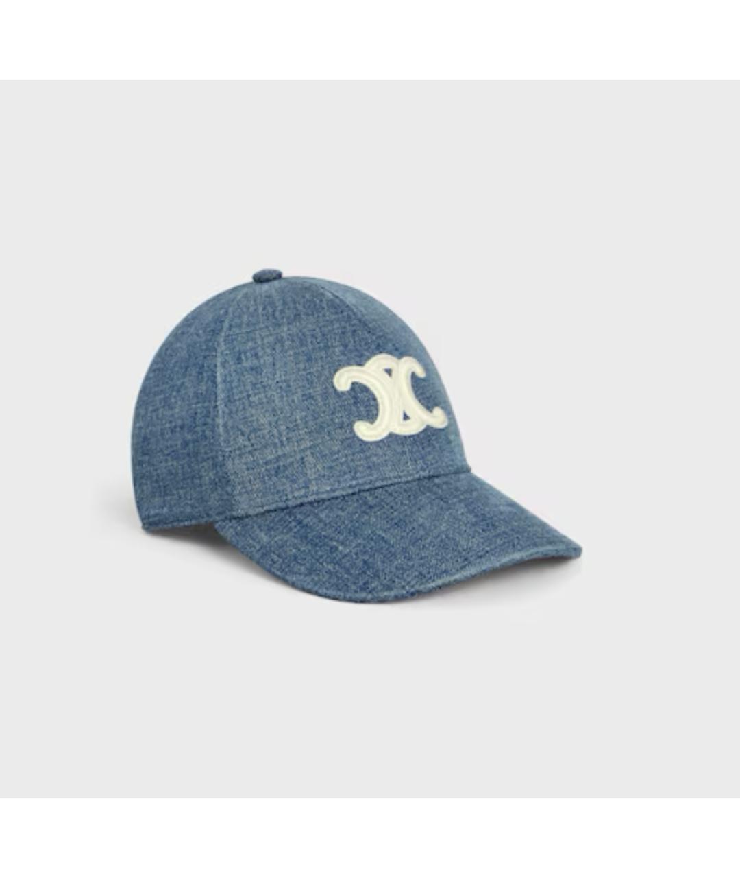 CELINE Синяя хлопковая кепка, фото 6