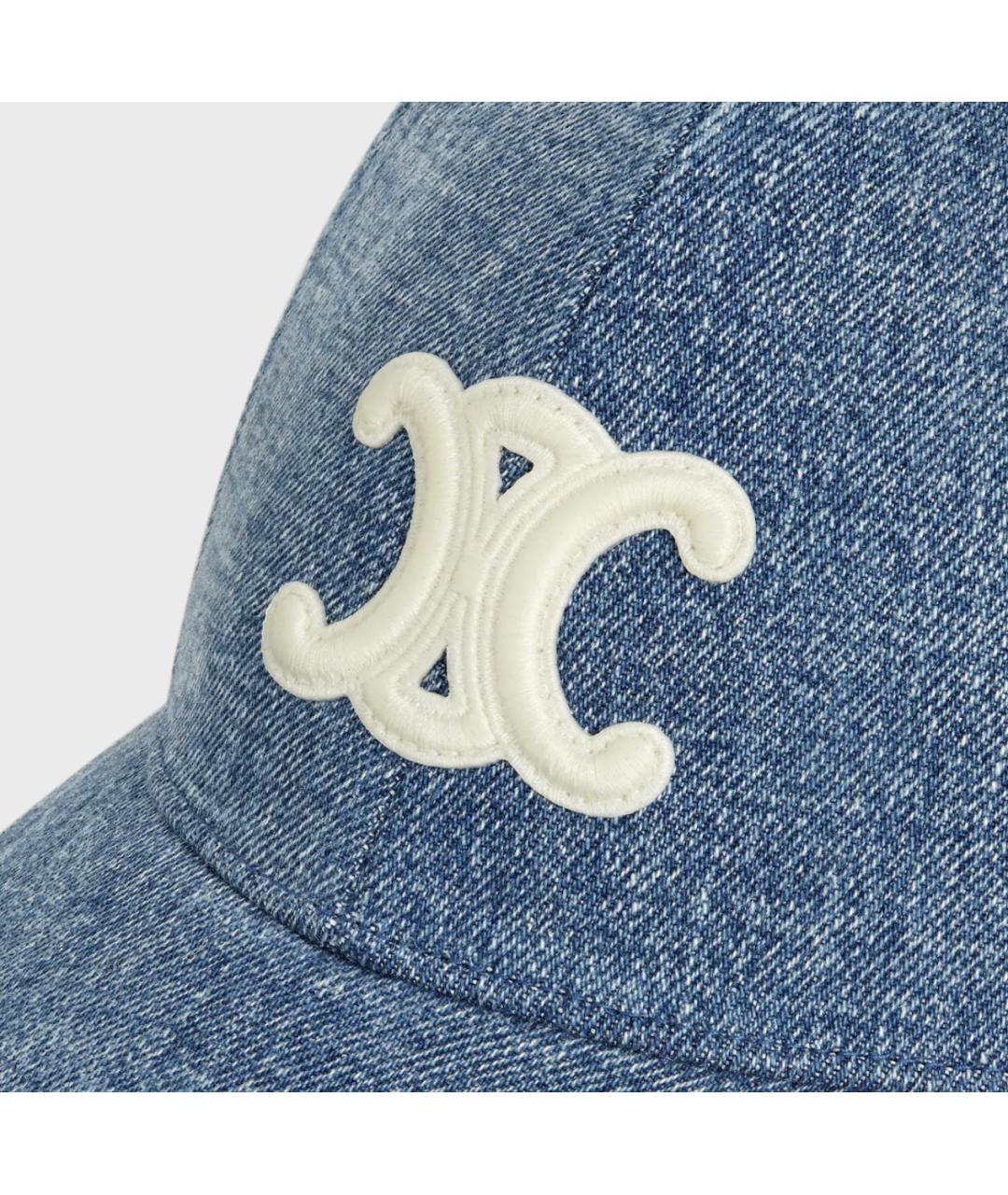 CELINE Синяя хлопковая кепка, фото 5