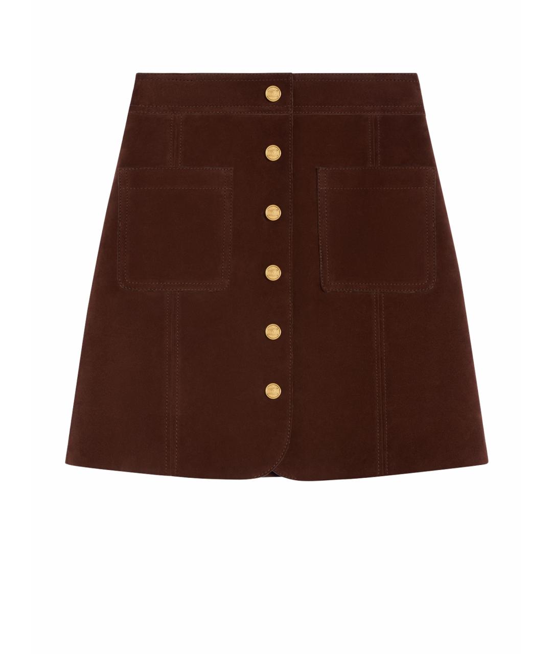 CELINE Замшевая юбка мини, фото 1