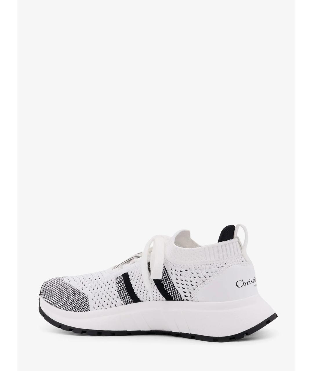 CHRISTIAN DIOR Белые текстильные кроссовки, фото 3