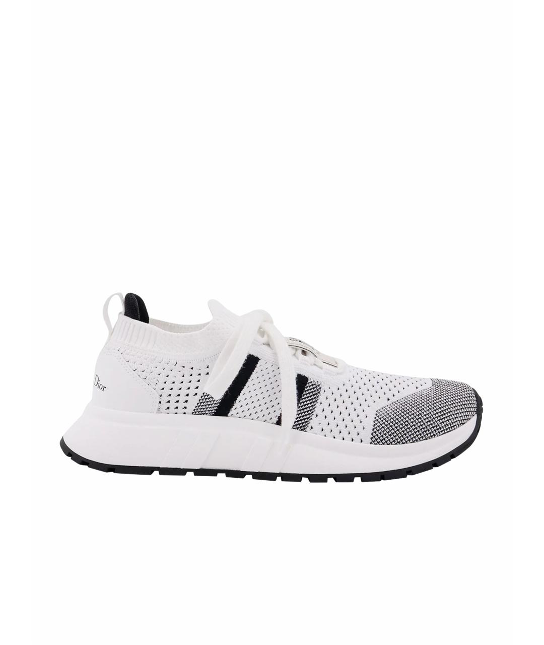 CHRISTIAN DIOR Белые текстильные кроссовки, фото 1