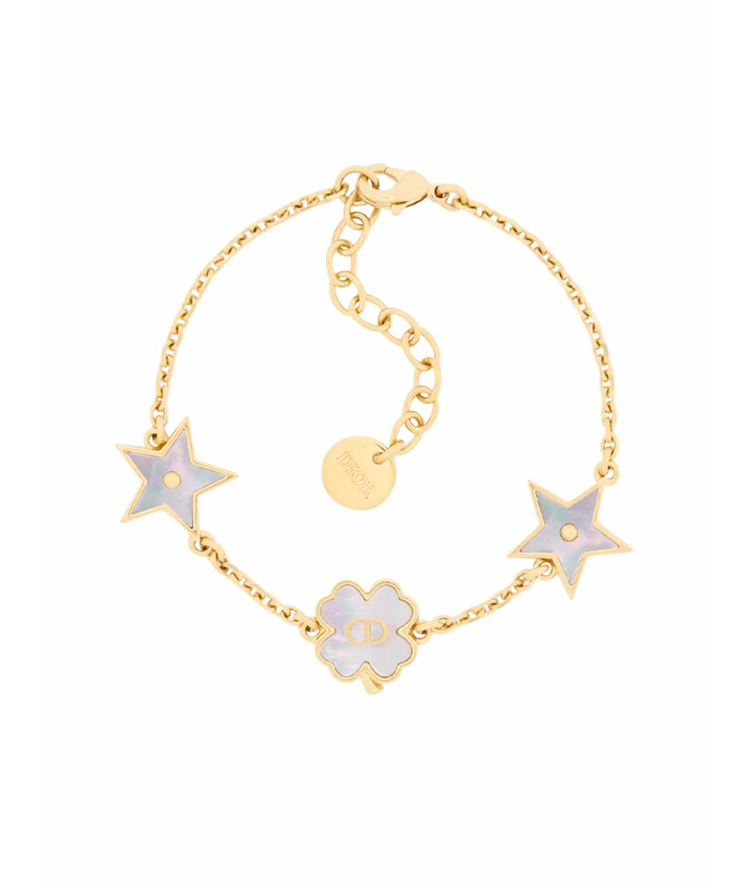 CHRISTIAN DIOR Золотой латунный браслет, фото 1