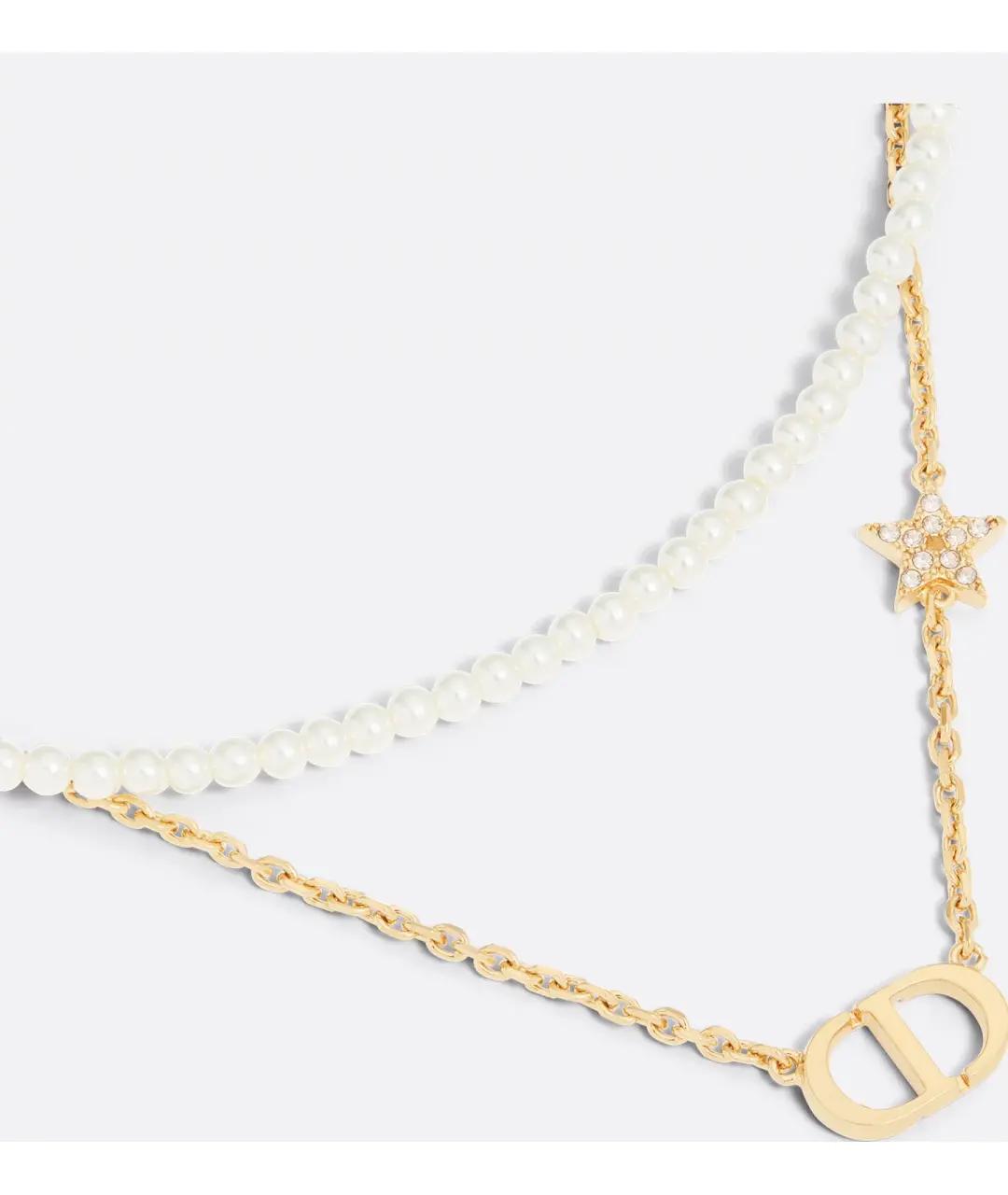 CHRISTIAN DIOR Золотое латунное колье, фото 4