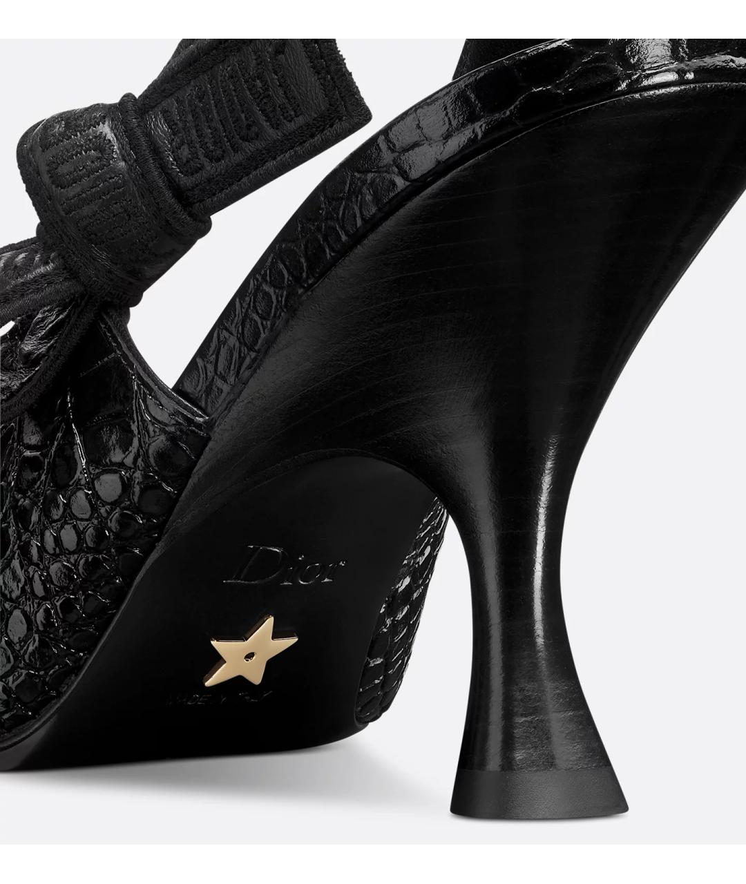 CHRISTIAN DIOR Черные кожаные туфли, фото 4