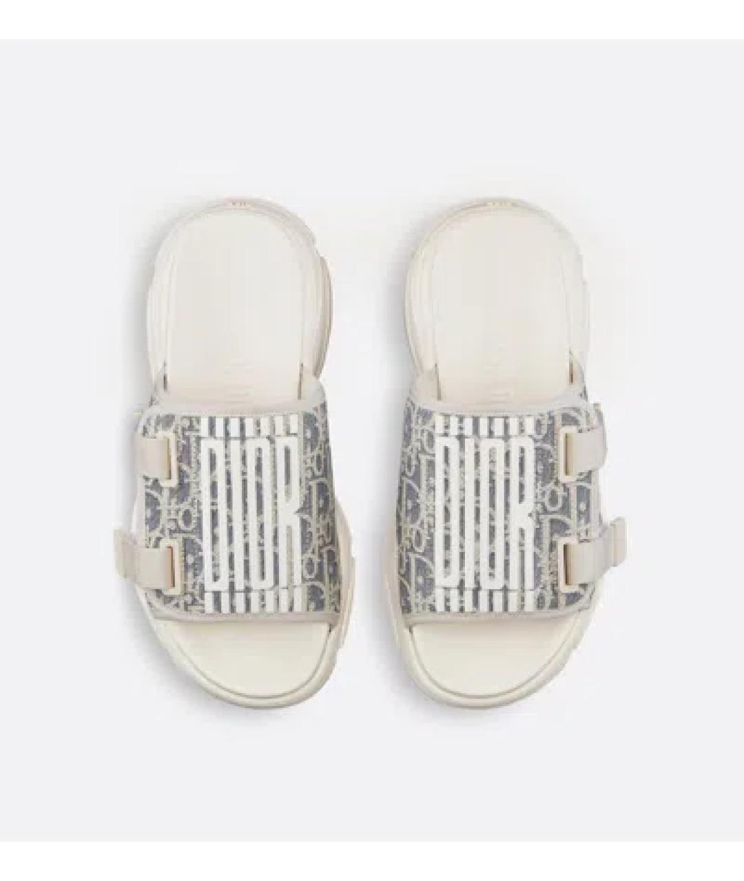 CHRISTIAN DIOR Текстильные шлепанцы, фото 3