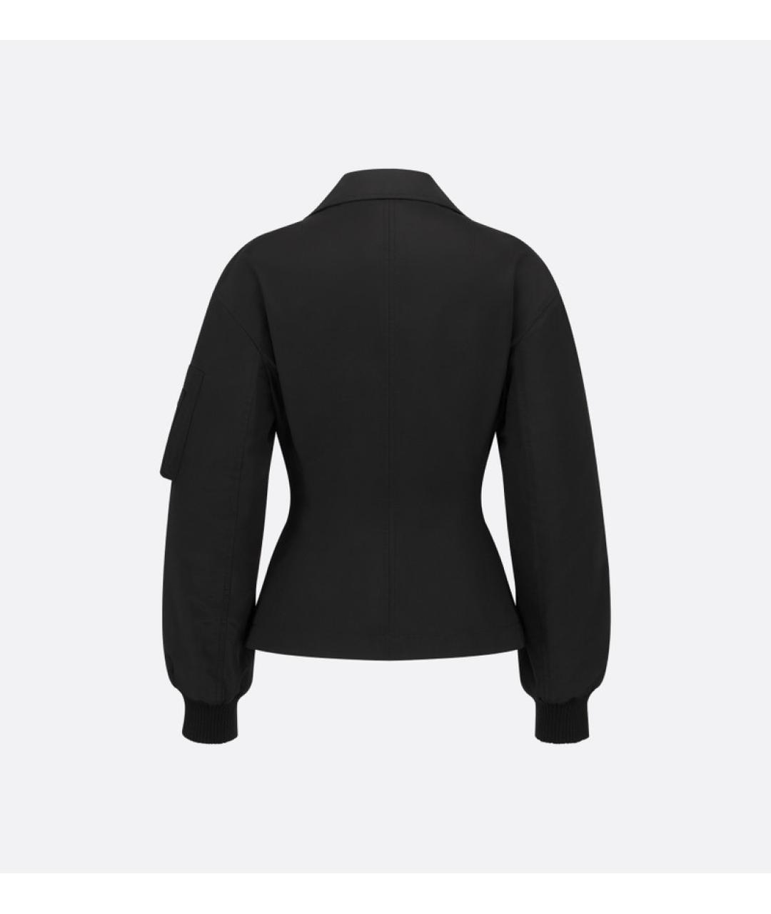 CHRISTIAN DIOR Черная шелковая куртка, фото 2