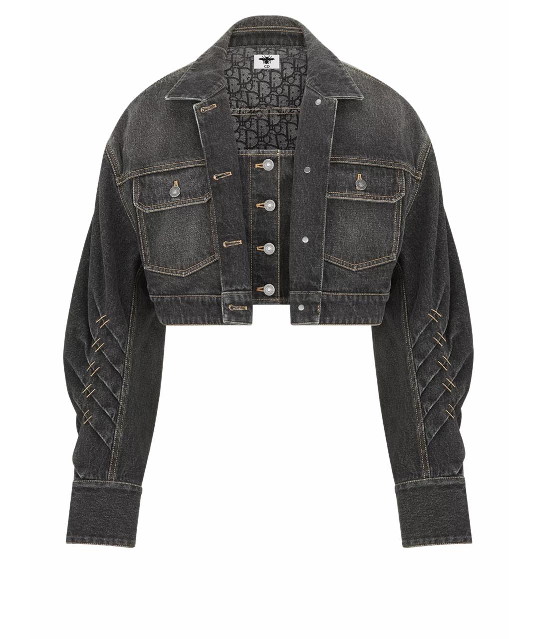 CHRISTIAN DIOR Серая деним куртка, фото 1