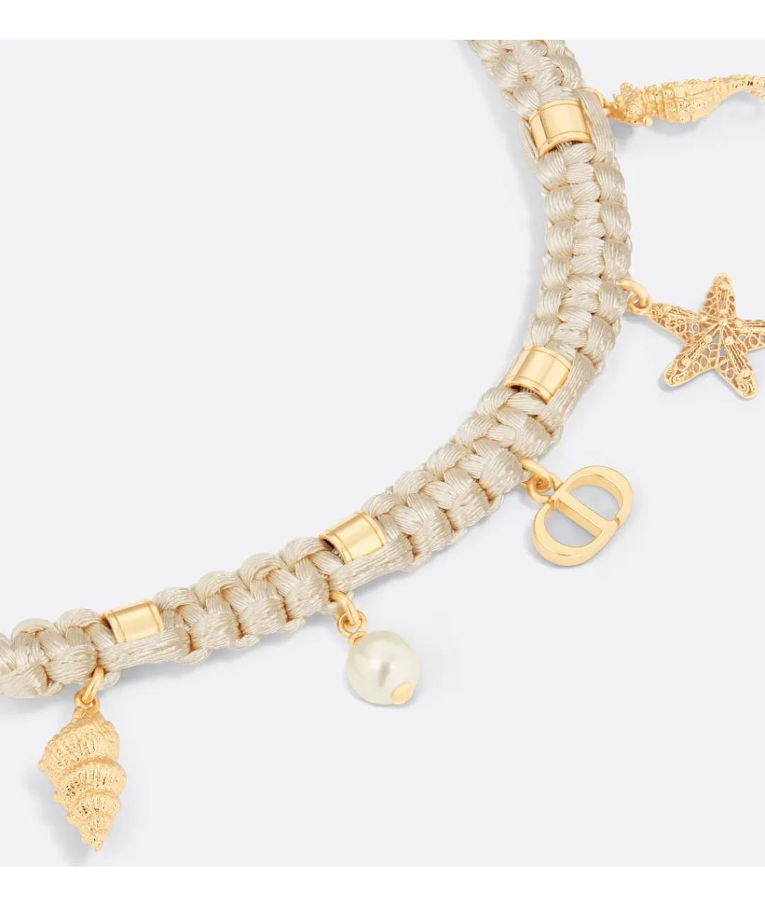 CHRISTIAN DIOR Золотой латунный браслет, фото 2