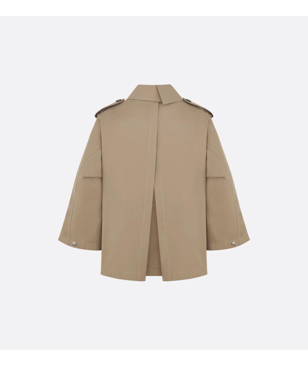 CHRISTIAN DIOR Бежевый хлопковый тренч/плащ, фото 2