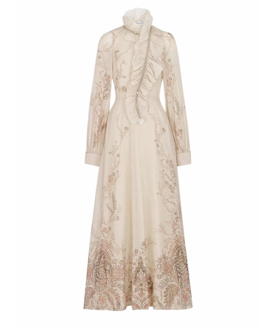 CHRISTIAN DIOR Мульти хлопковое вечернее платье, фото 1