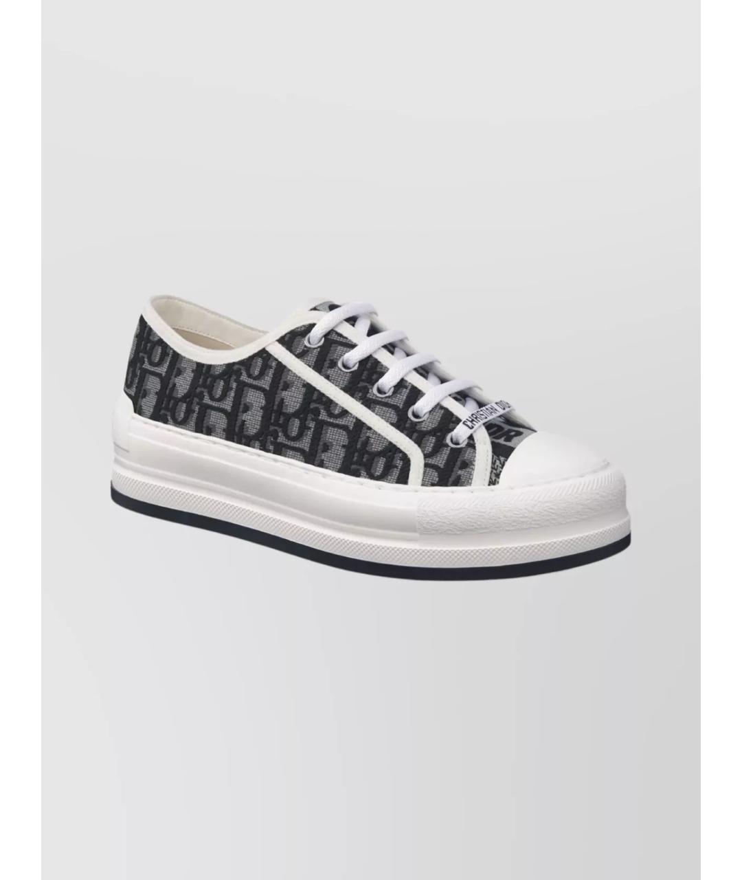 CHRISTIAN DIOR Мульти текстильные кеды, фото 3