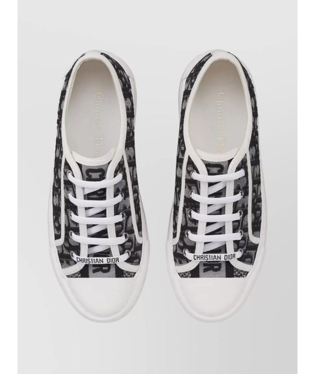 CHRISTIAN DIOR Мульти текстильные кеды, фото 4