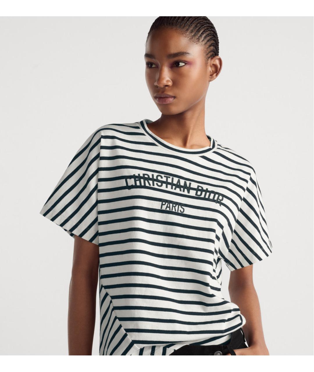 CHRISTIAN DIOR Мульти хлопковая футболка, фото 4