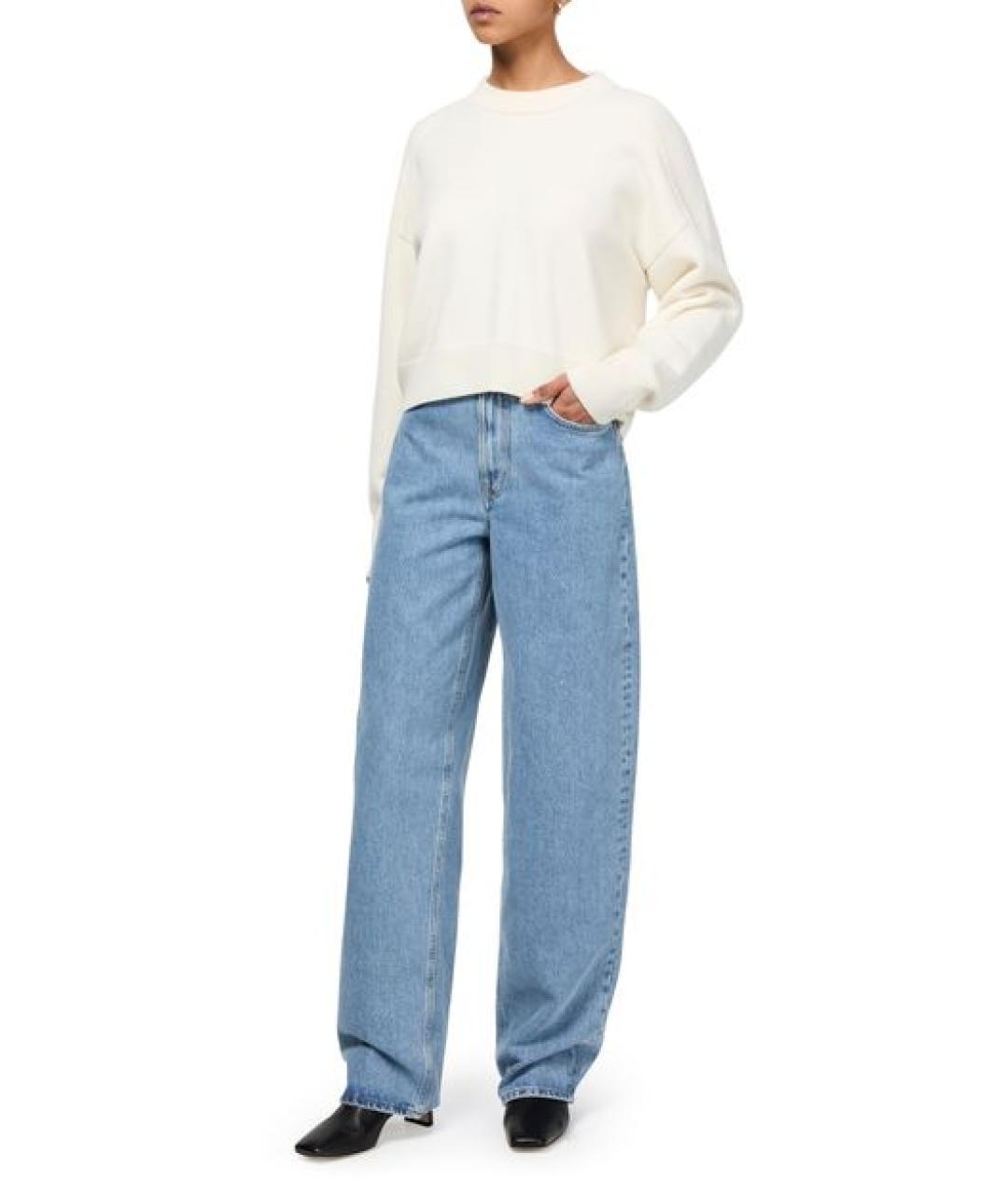 LOULOU DE SAISON Белый кашемировый джемпер / свитер, фото 2