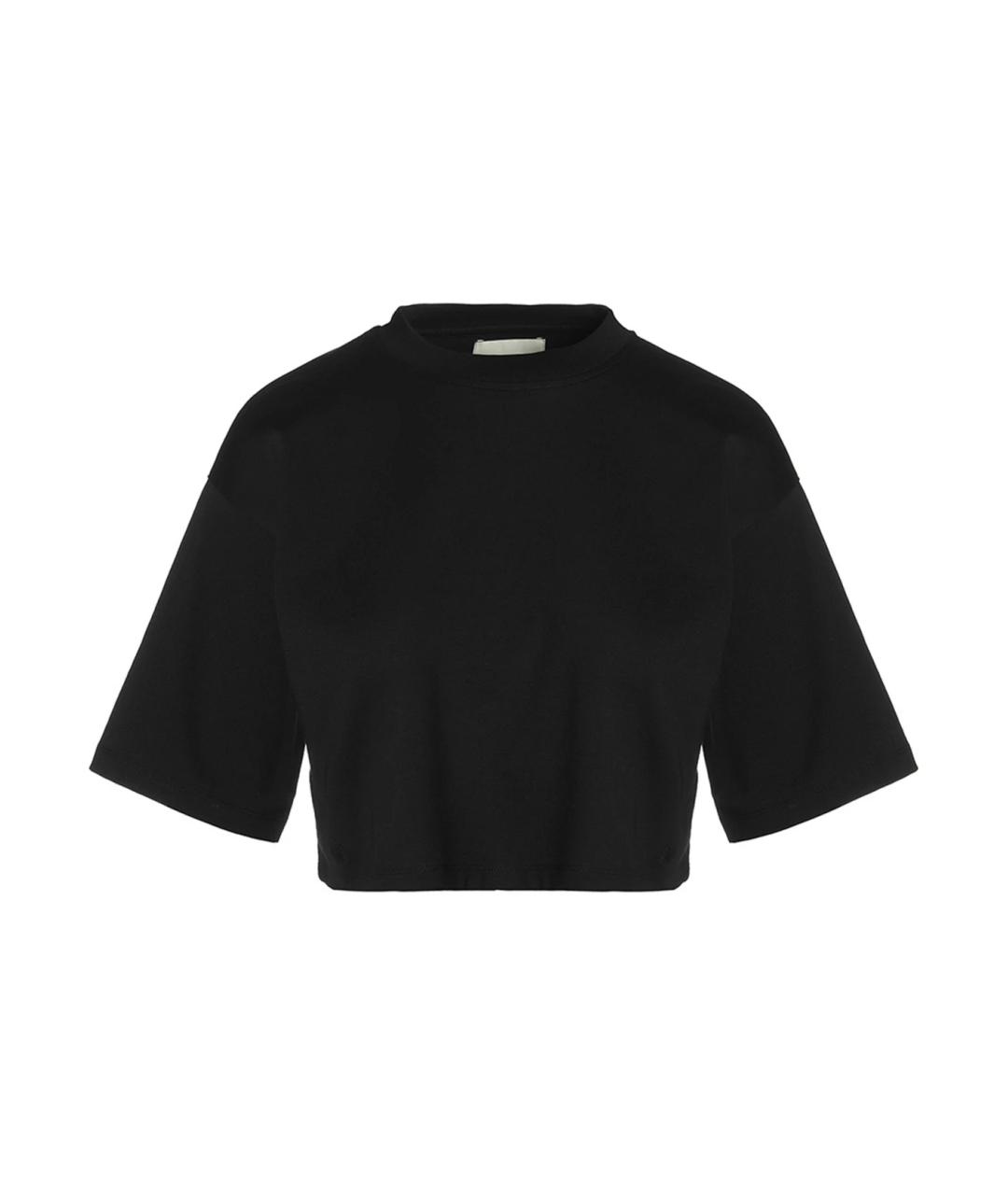 LOULOU STUDIO Черная хлопковая футболка, фото 1