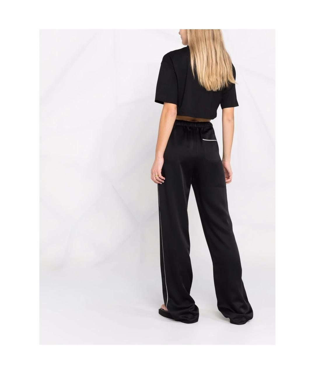 LOULOU STUDIO Черная хлопковая футболка, фото 4