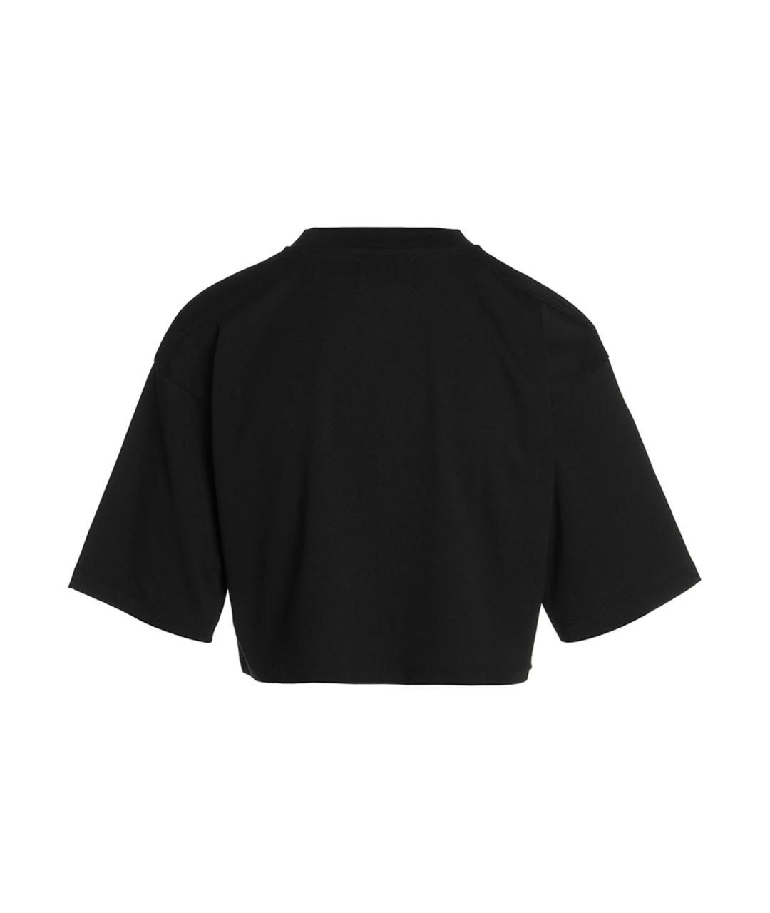 LOULOU STUDIO Черная хлопковая футболка, фото 2