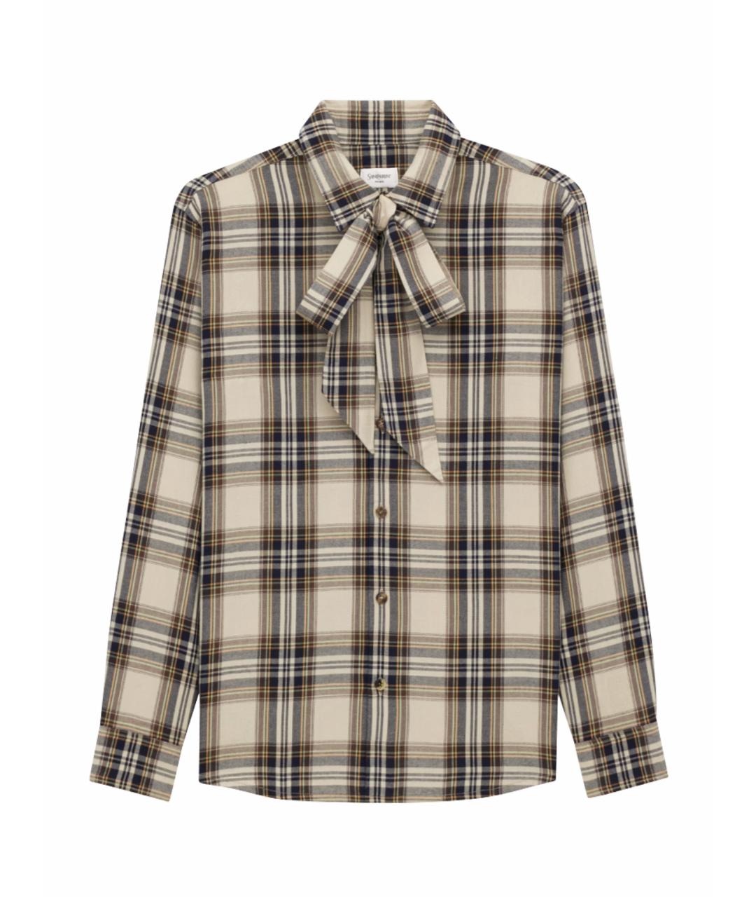 SAINT LAURENT Мульти хлопковая рубашка, фото 1