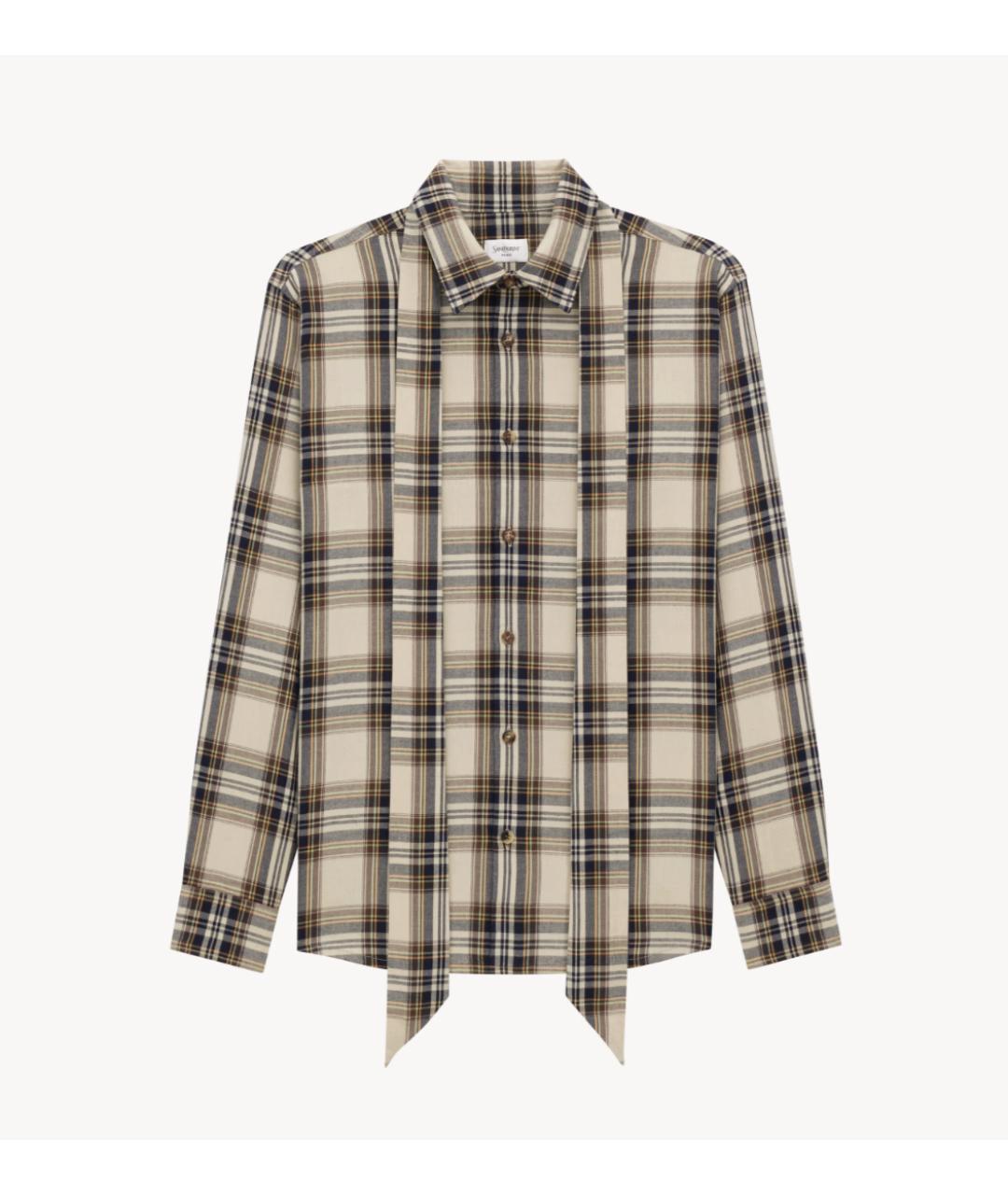 SAINT LAURENT Мульти хлопковая рубашка, фото 3