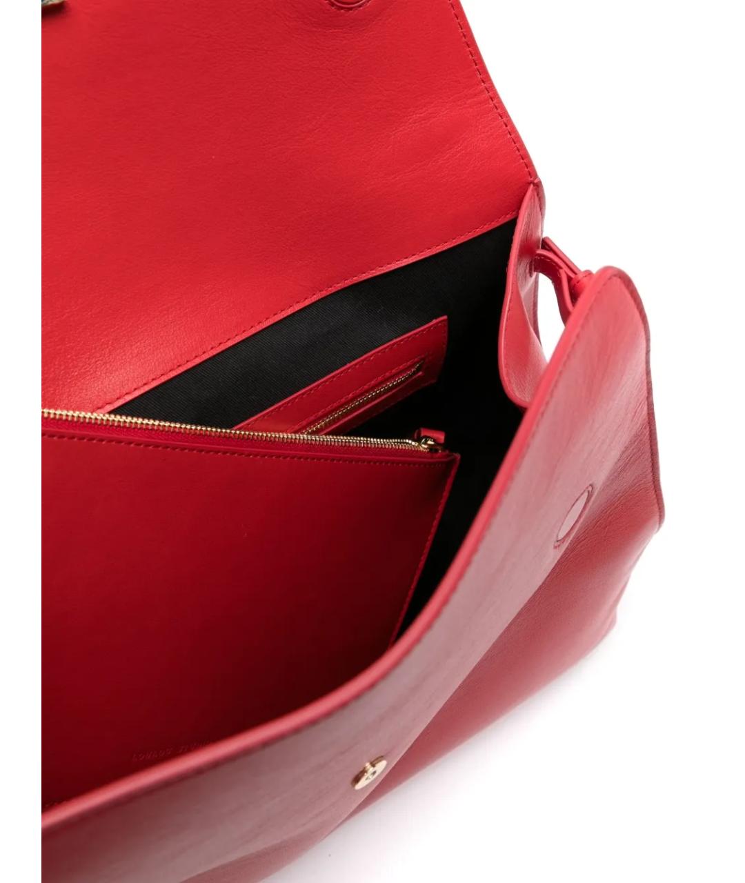 LOULOU STUDIO Красная кожаная сумка тоут, фото 3