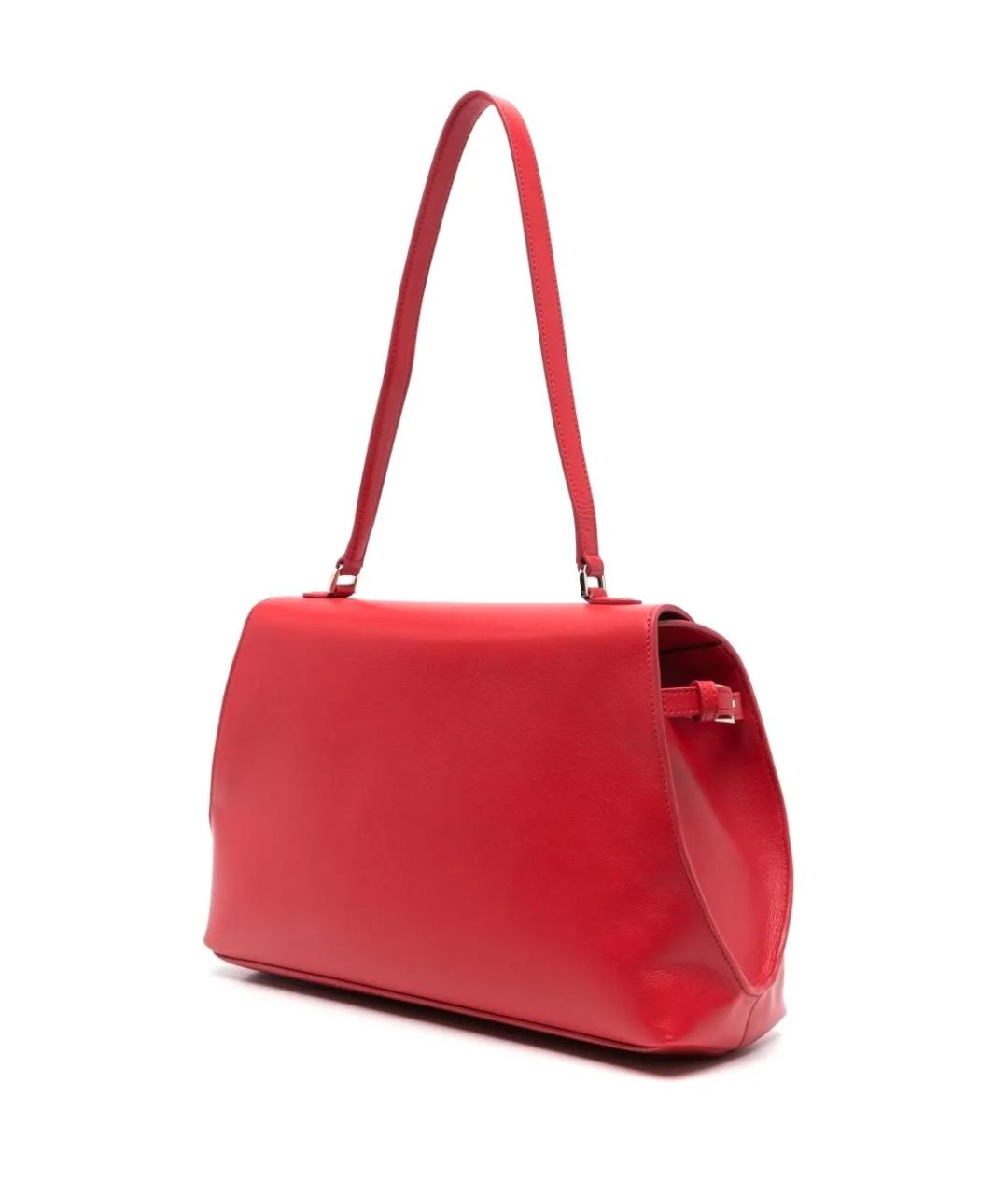 LOULOU STUDIO Красная кожаная сумка тоут, фото 2