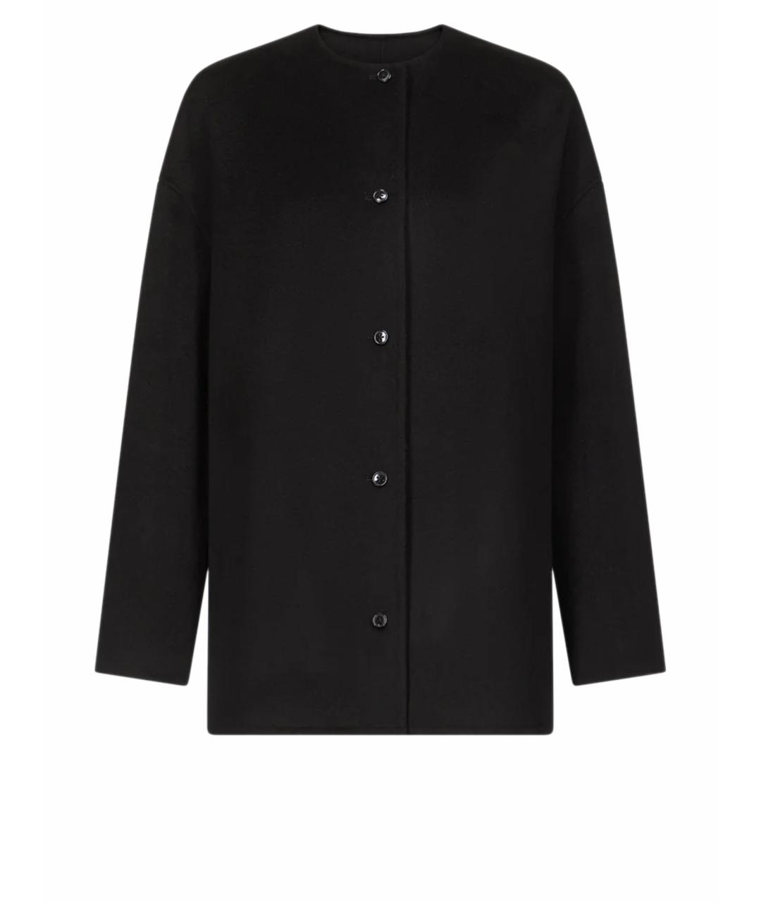 LOULOU DE SAISON Черное шерстяное пальто, фото 1