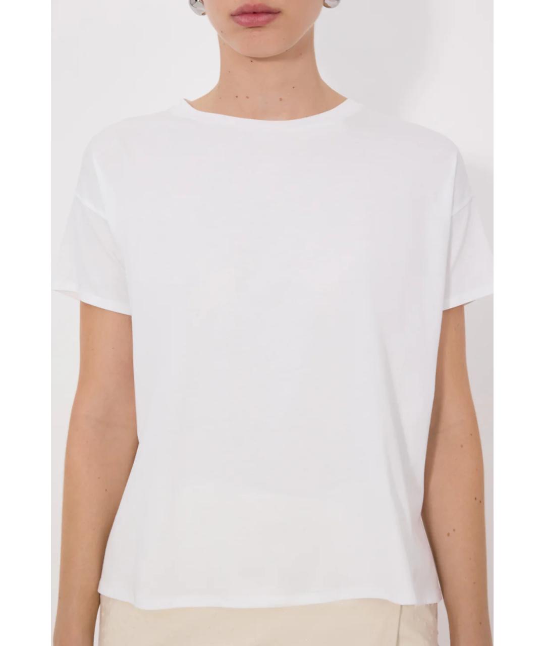 LOULOU DE SAISON Белая хлопковая футболка, фото 4