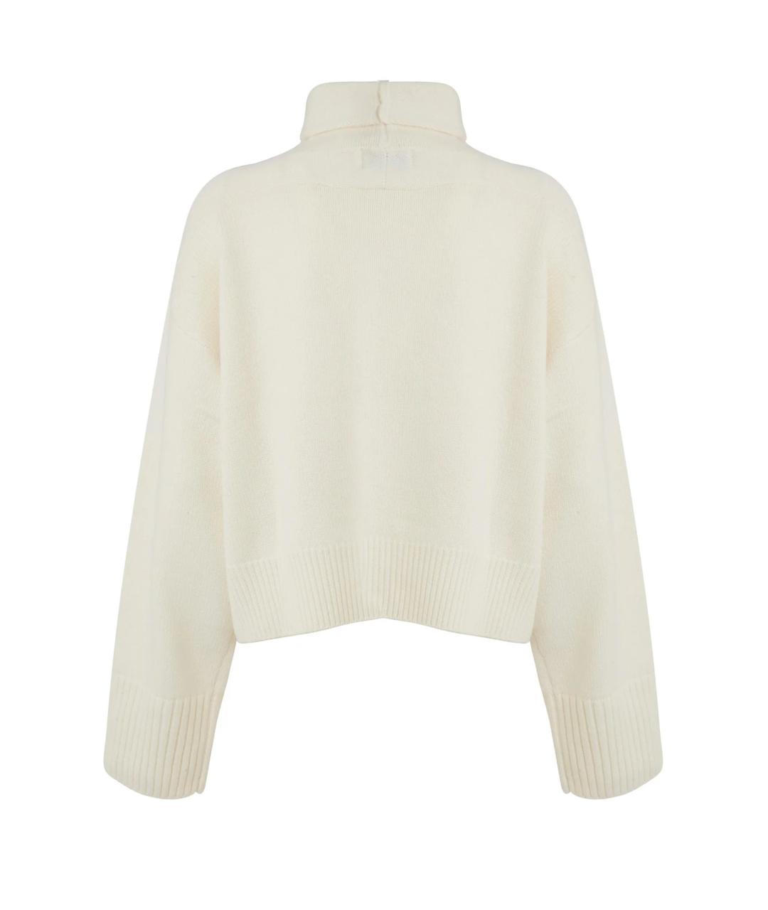 LOULOU DE SAISON Белый шерстяной джемпер / свитер, фото 2