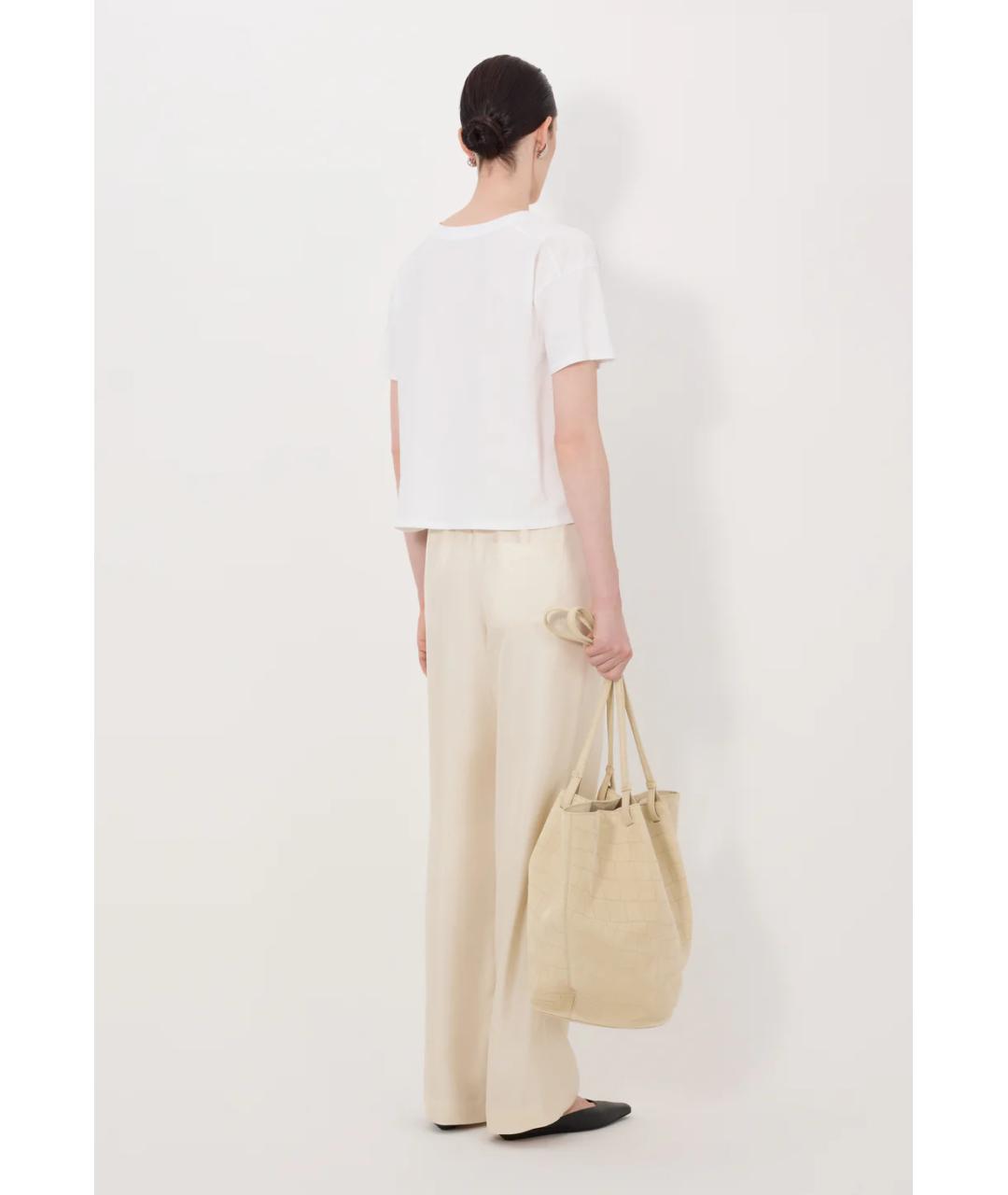 LOULOU DE SAISON Белая хлопковая футболка, фото 5