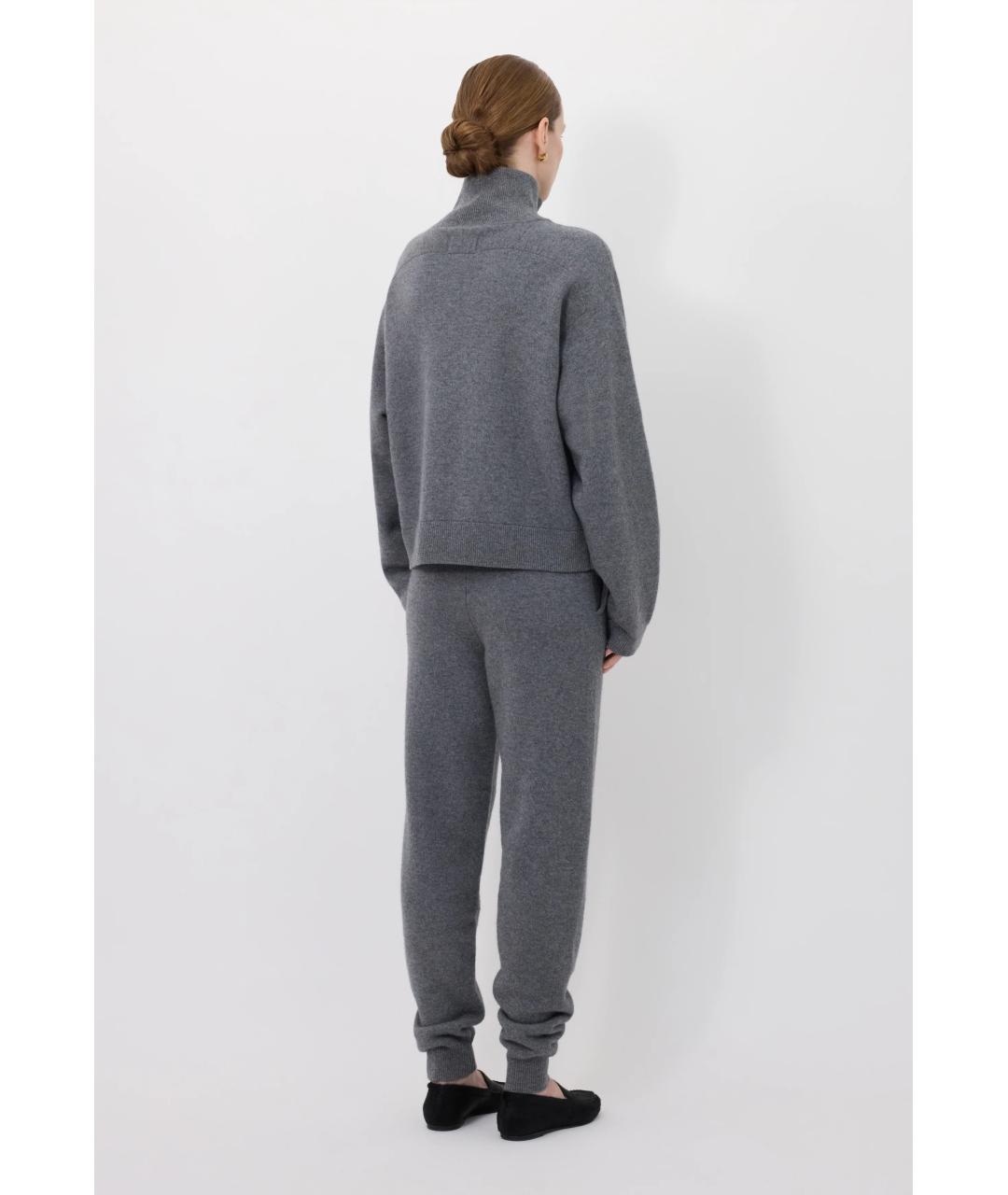 LOULOU DE SAISON Серый кашемировый джемпер / свитер, фото 5