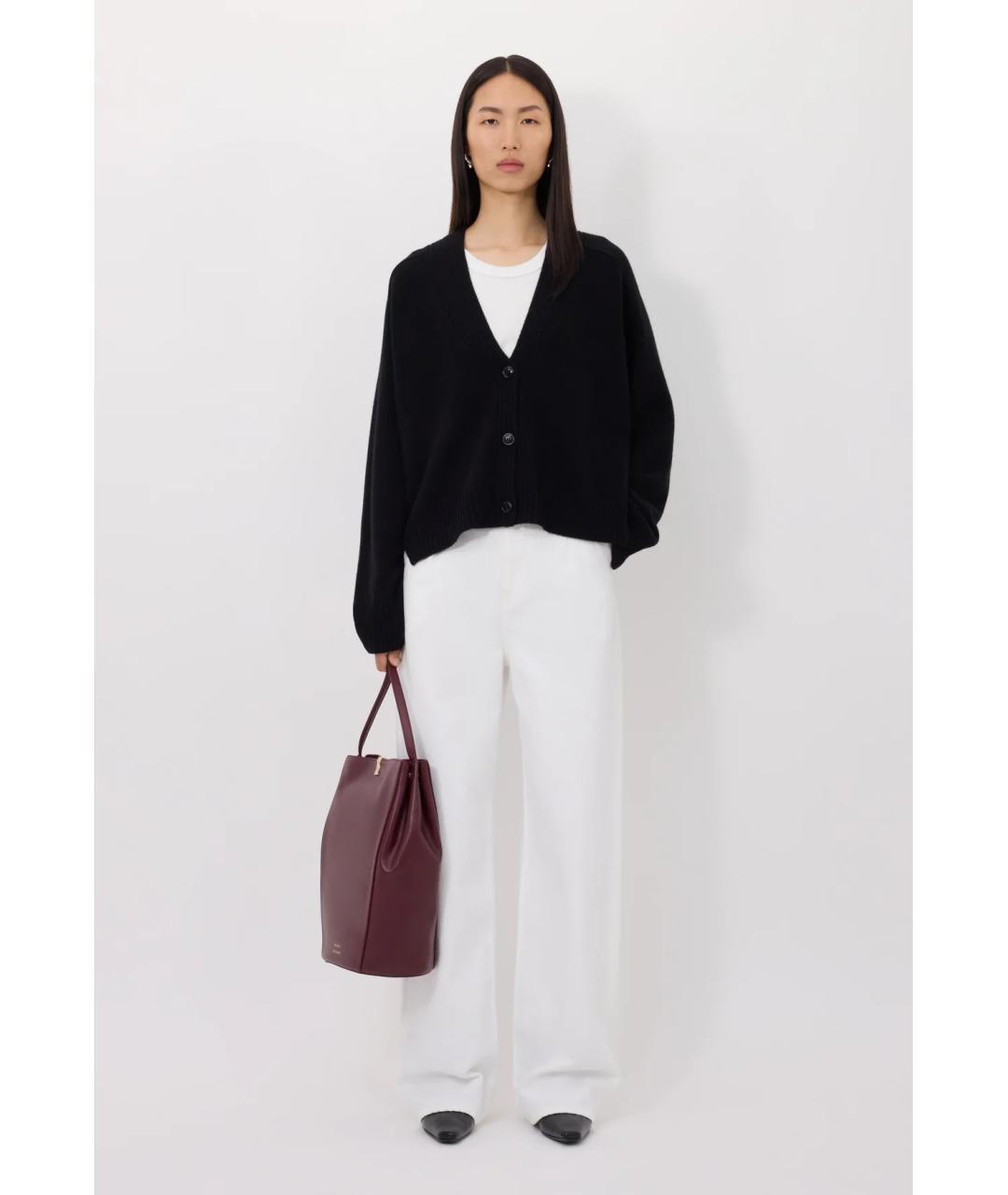 LOULOU DE SAISON Черный кашемировый кардиган, фото 2