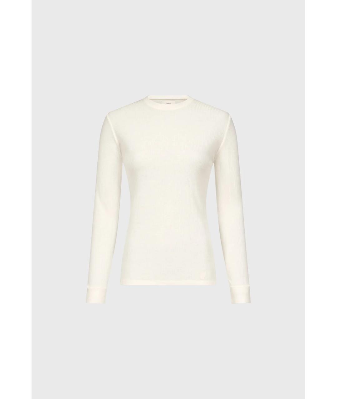 LOULOU DE SAISON Белый шерстяной джемпер / свитер, фото 6