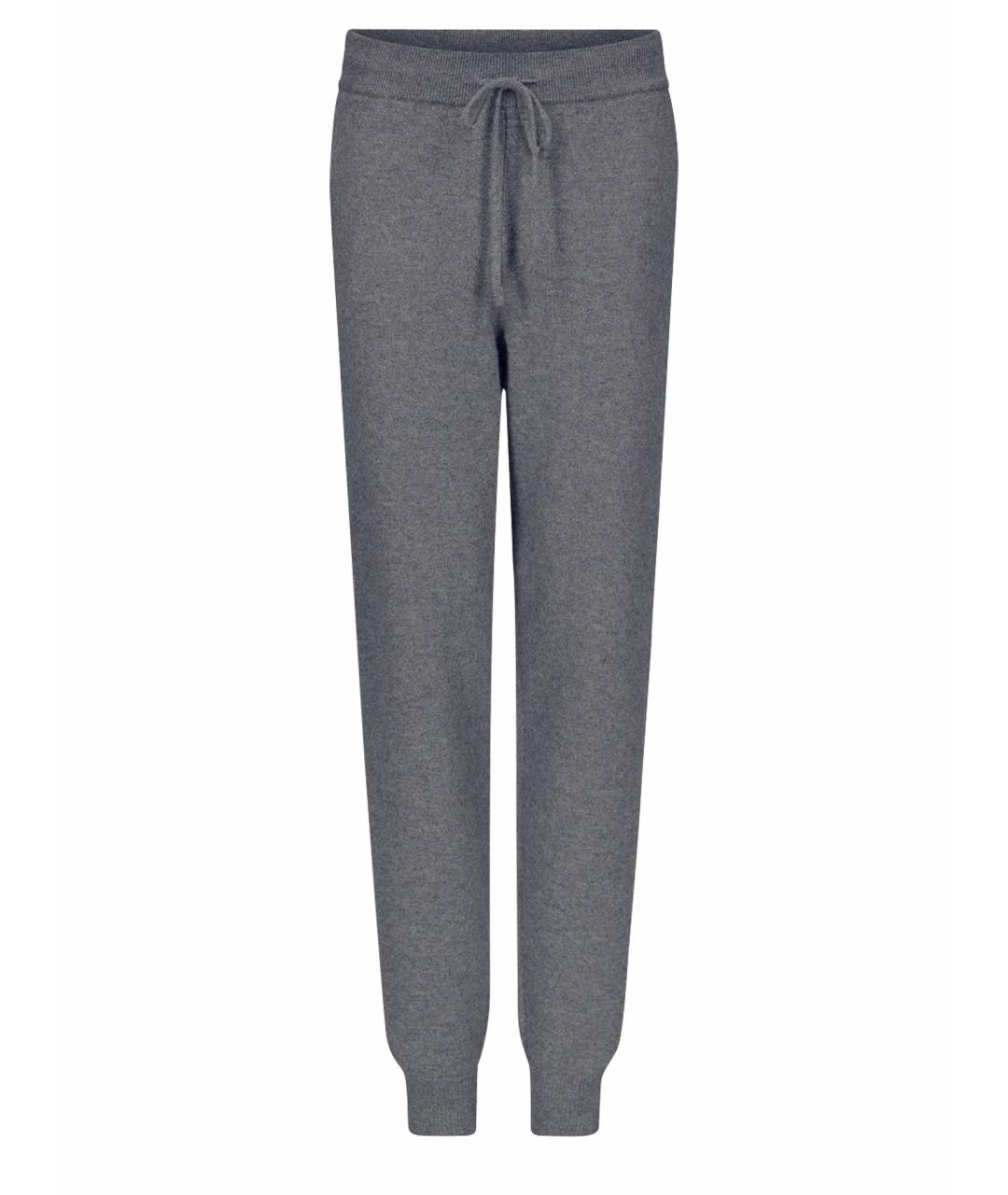 LOULOU DE SAISON Серые кашемировые прямые брюки, фото 1