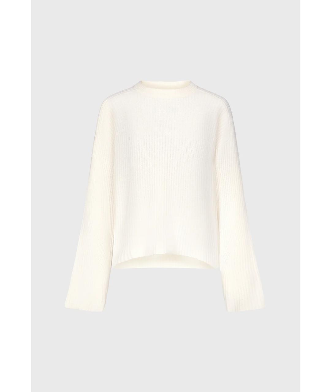 LOULOU DE SAISON Белый кашемировый джемпер / свитер, фото 6