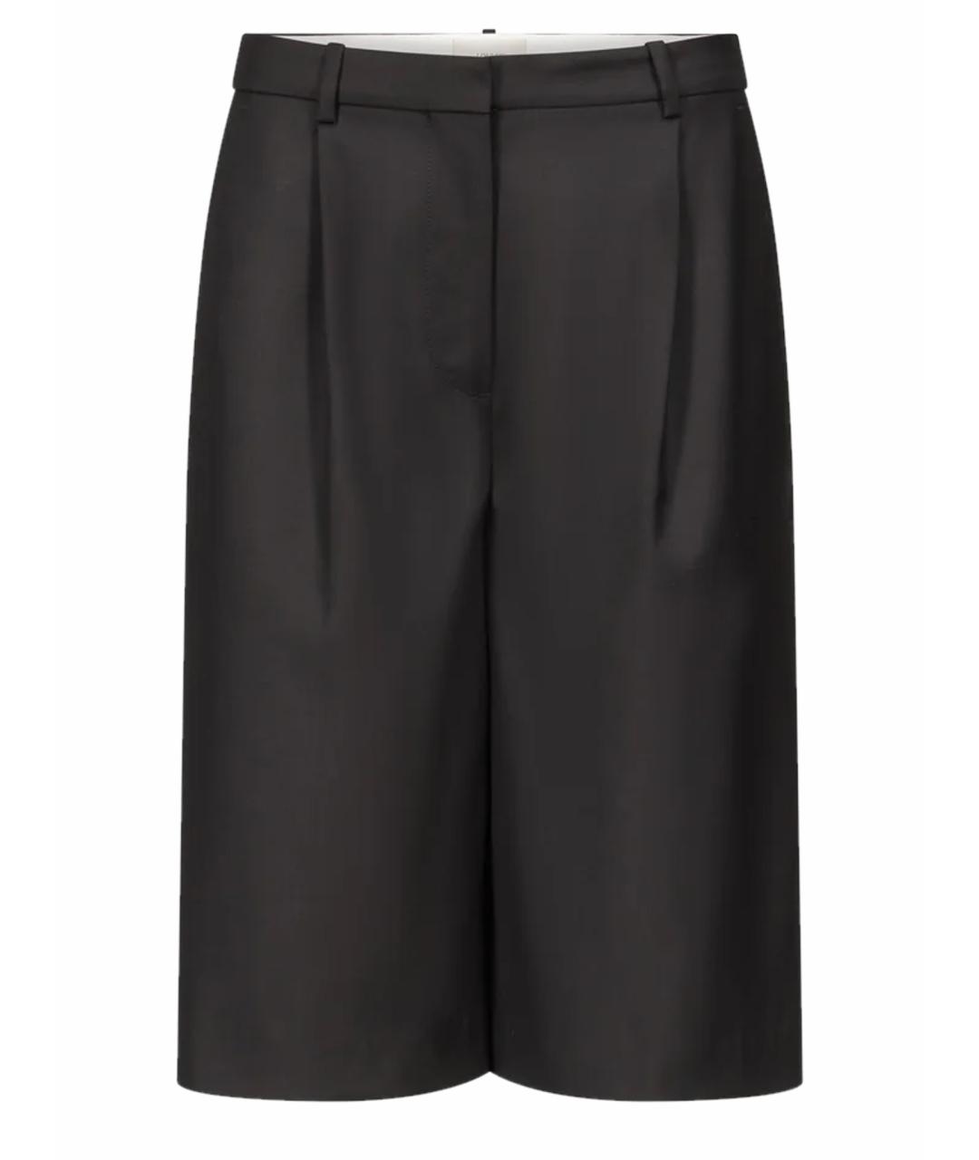 LOULOU DE SAISON Черные шерстяные шорты, фото 1