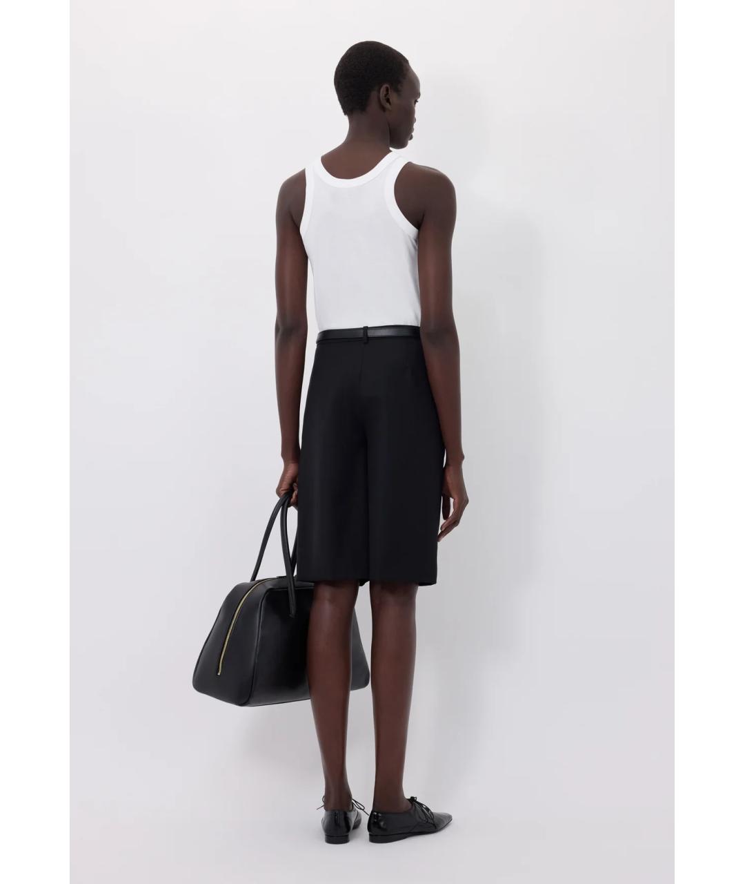 LOULOU DE SAISON Черные шерстяные шорты, фото 5