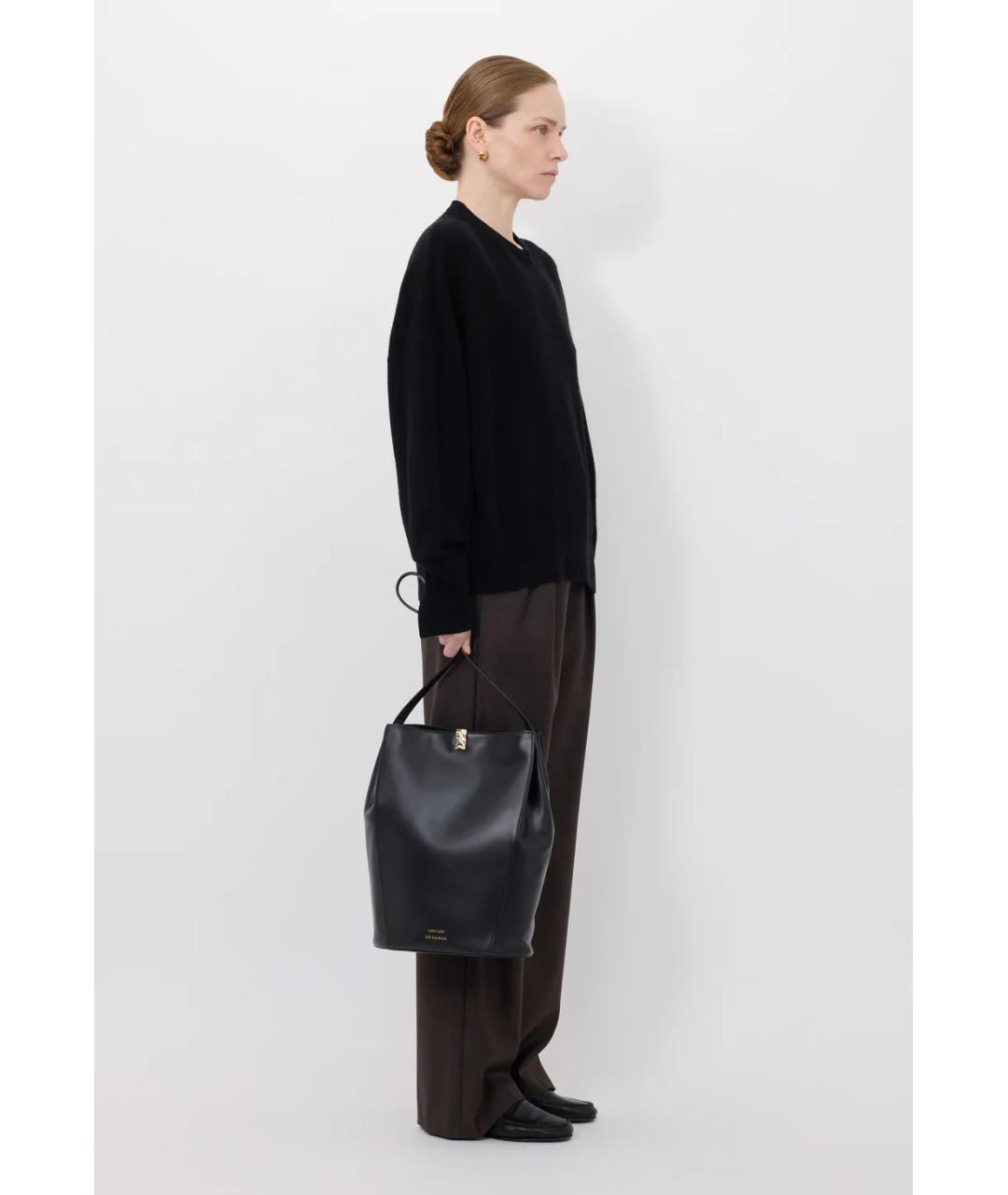 LOULOU DE SAISON Черный кашемировый джемпер / свитер, фото 3