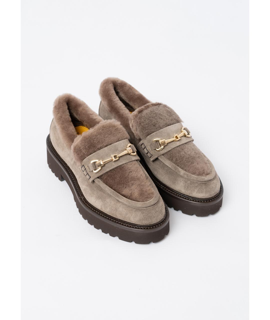 DOUCAL'S Коричневые замшевые лоферы, фото 2