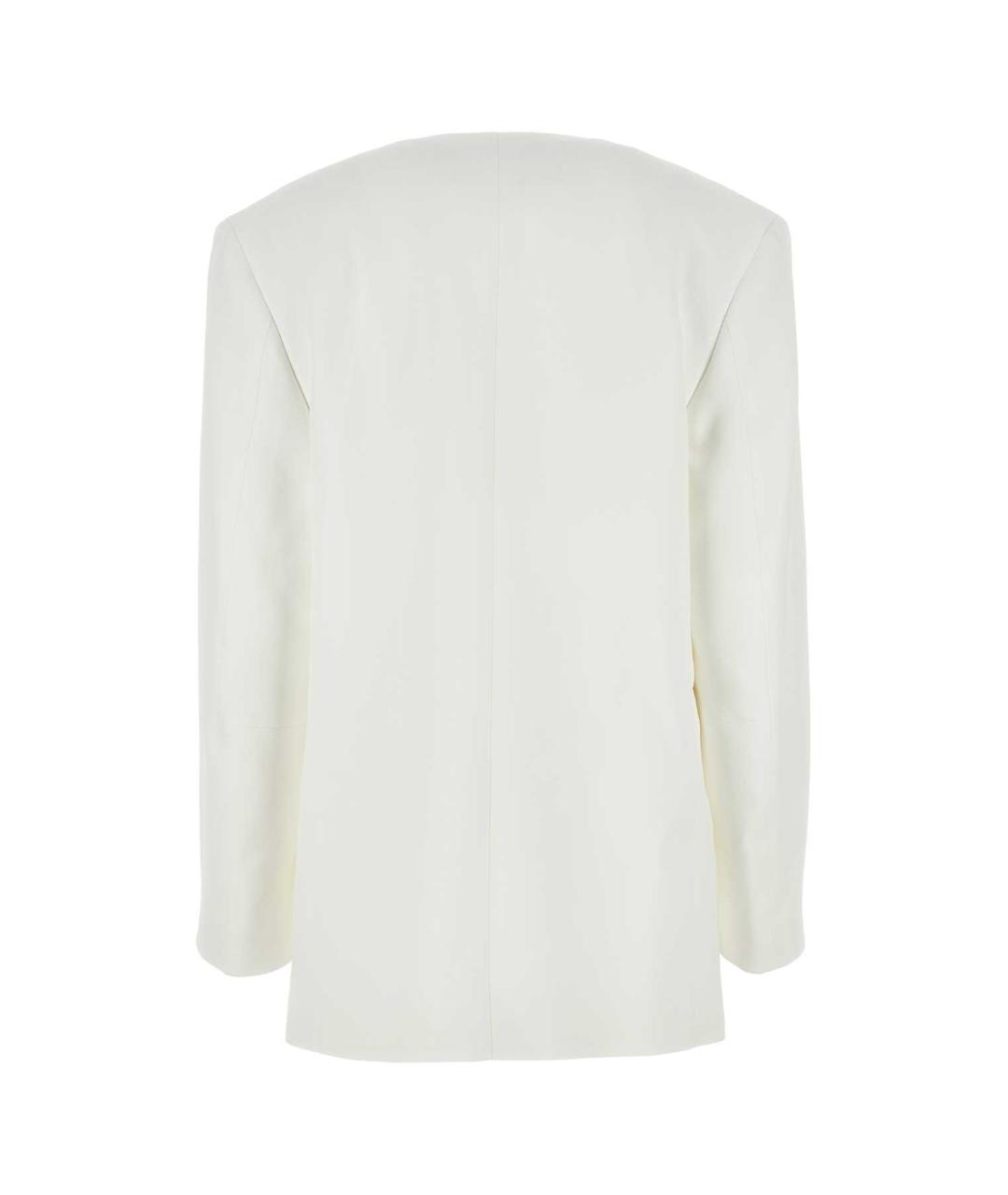 JIL SANDER Белый вискозный жакет/пиджак, фото 2