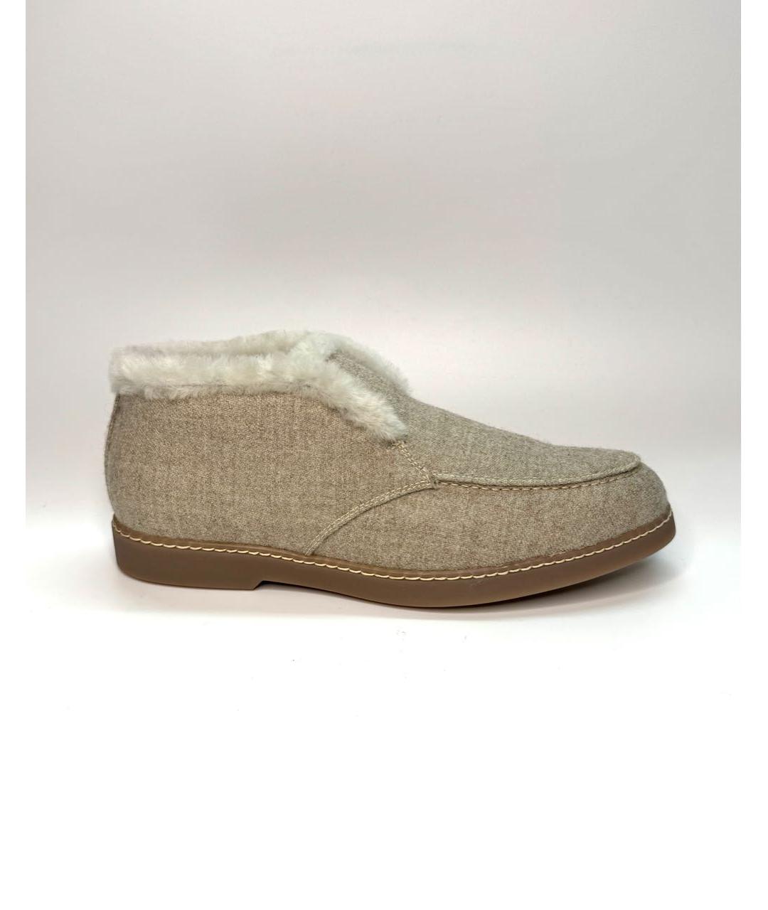 DOUCAL'S Бежевые текстильные лоферы, фото 6