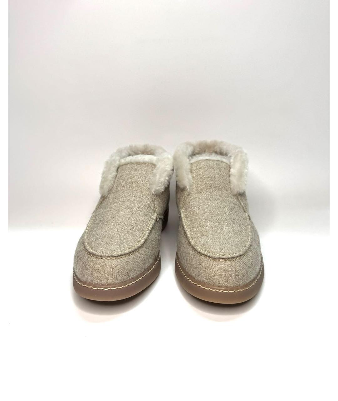 DOUCAL'S Бежевые текстильные лоферы, фото 2