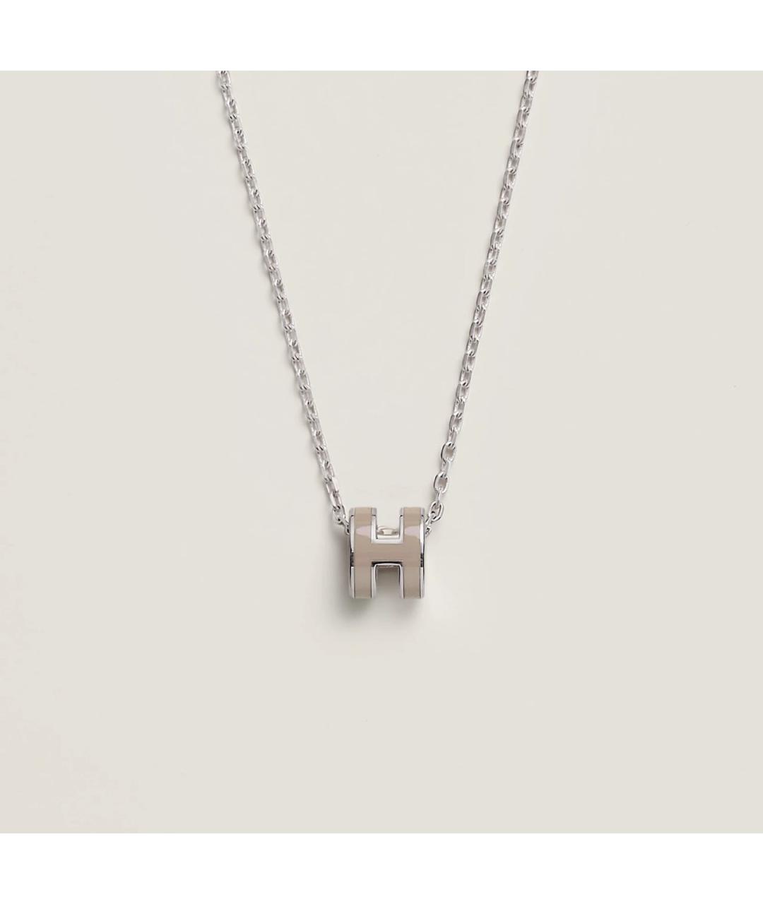 HERMES Бежевая металлическая подвеска, фото 4