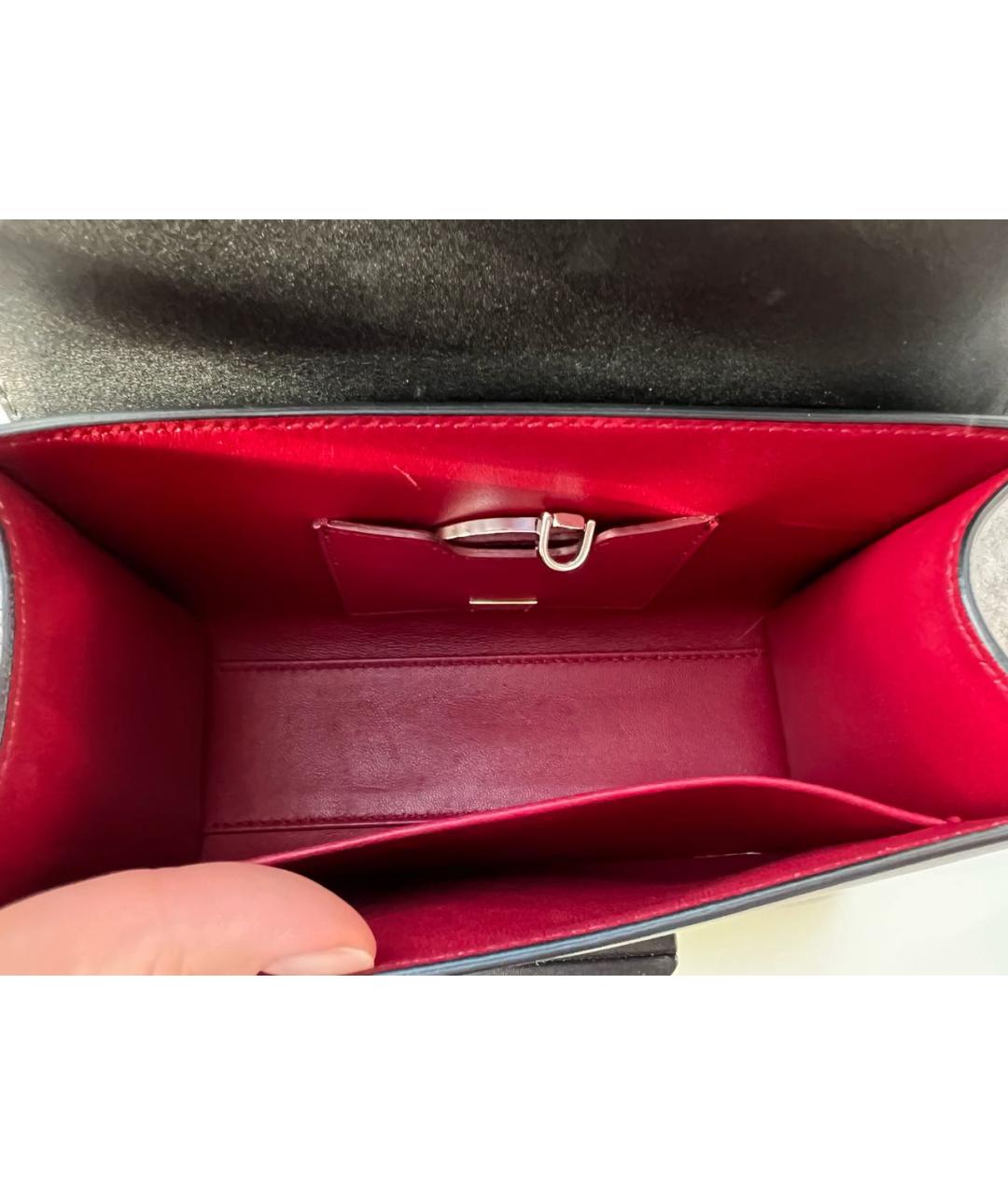 DOLCE&GABBANA Черная кожаная сумка через плечо, фото 7