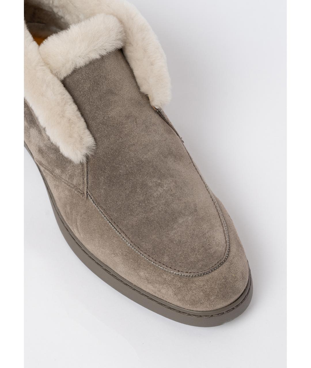 DOUCAL'S Коричневые замшевые лоферы, фото 5