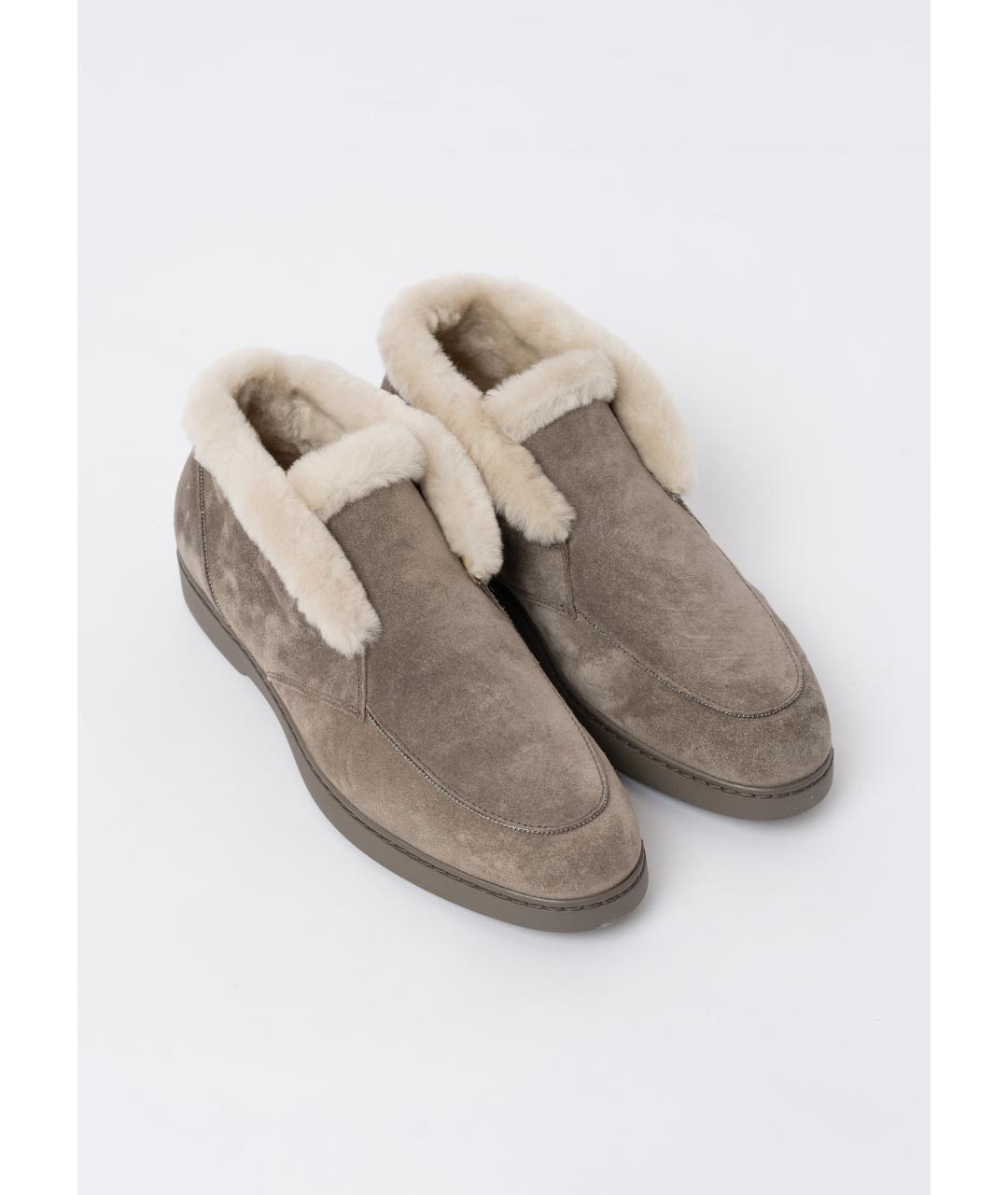 DOUCAL'S Коричневые замшевые лоферы, фото 2