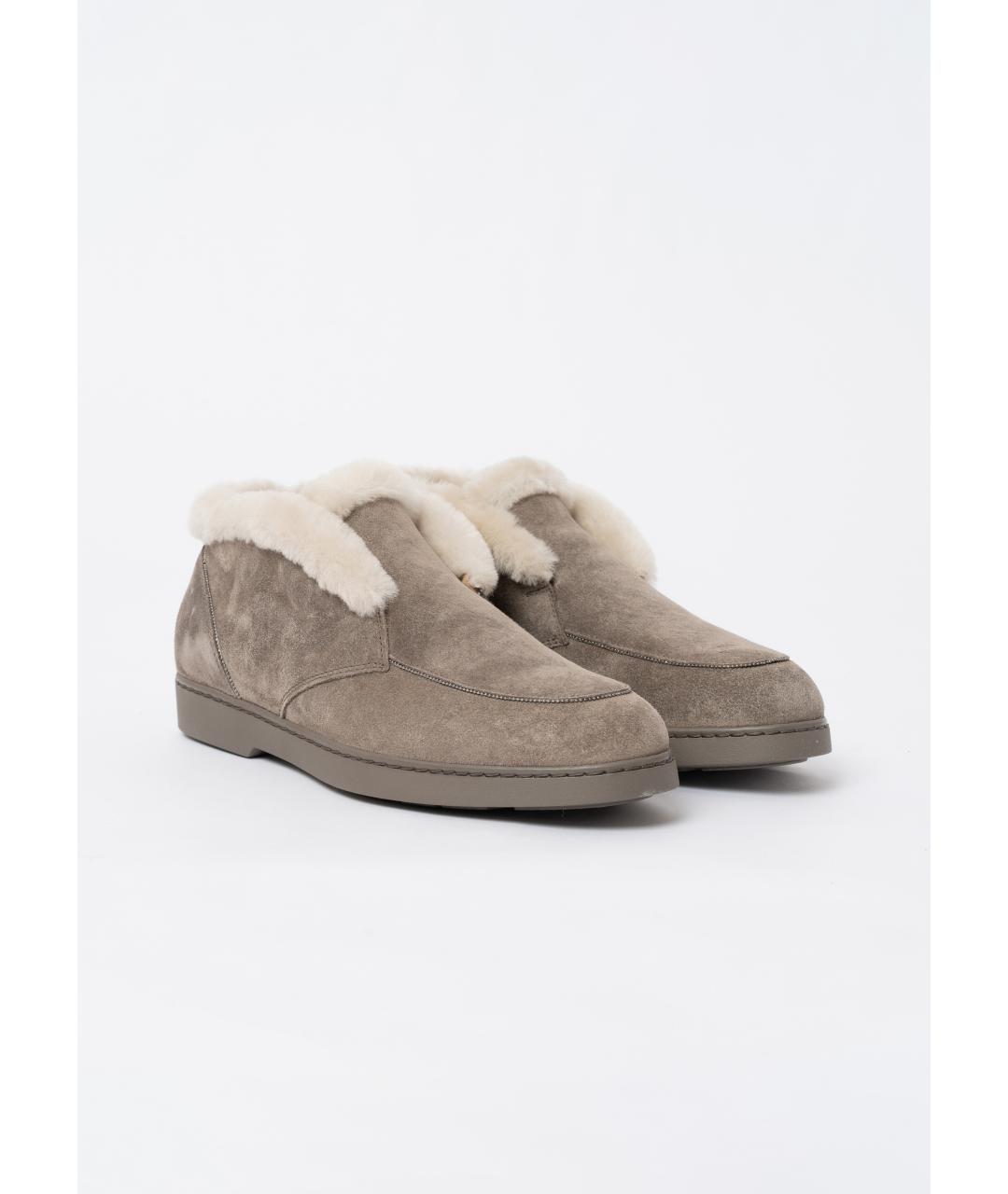 DOUCAL'S Коричневые замшевые лоферы, фото 3