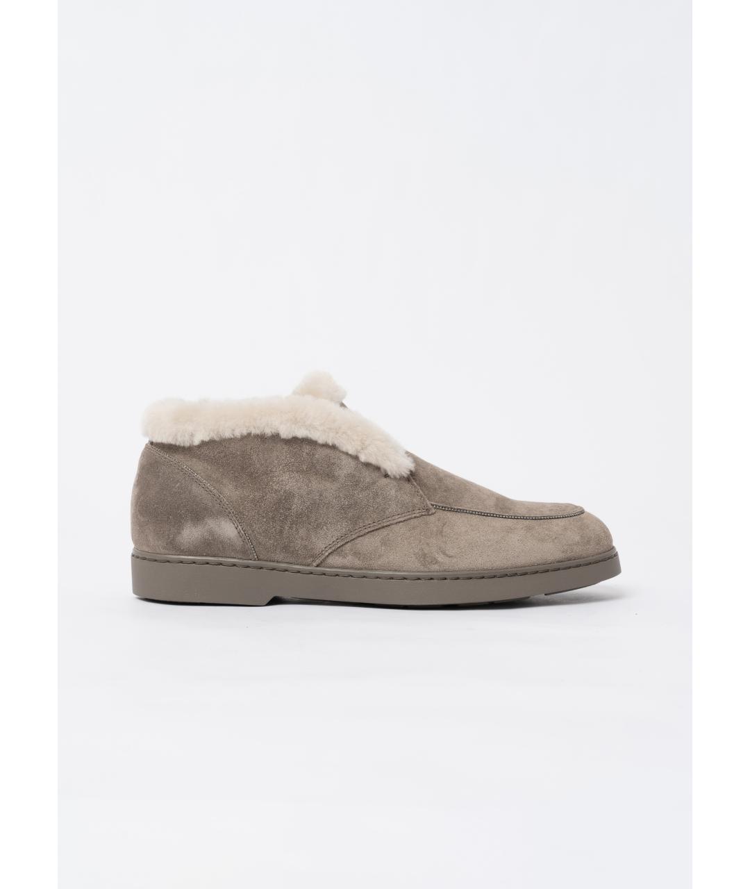 DOUCAL'S Коричневые замшевые лоферы, фото 6