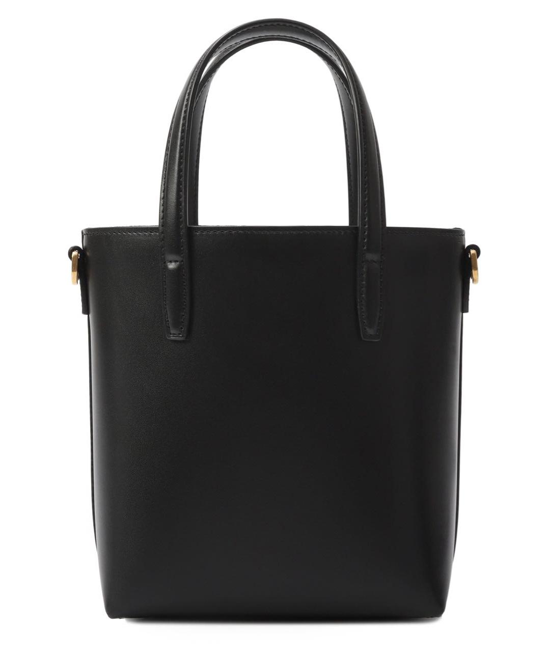 SAINT LAURENT Черная кожаная сумка через плечо, фото 5