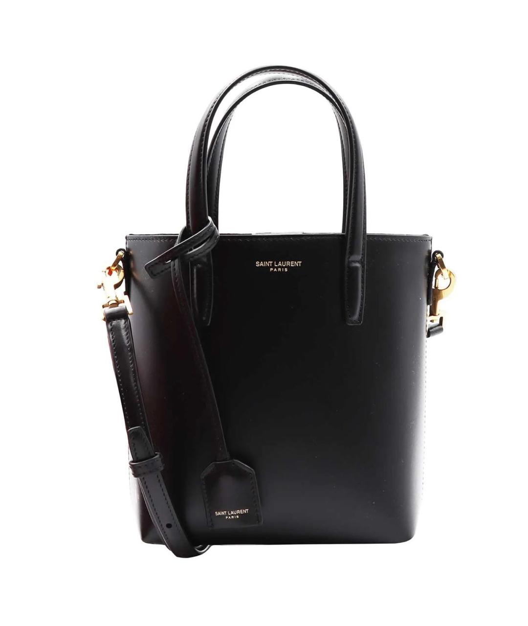 SAINT LAURENT Черная кожаная сумка через плечо, фото 8